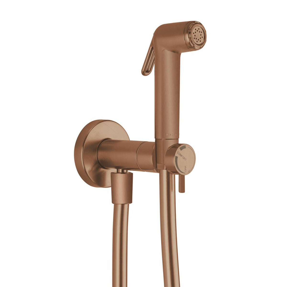 crosswater mpro integrated douche valve brushed bronze