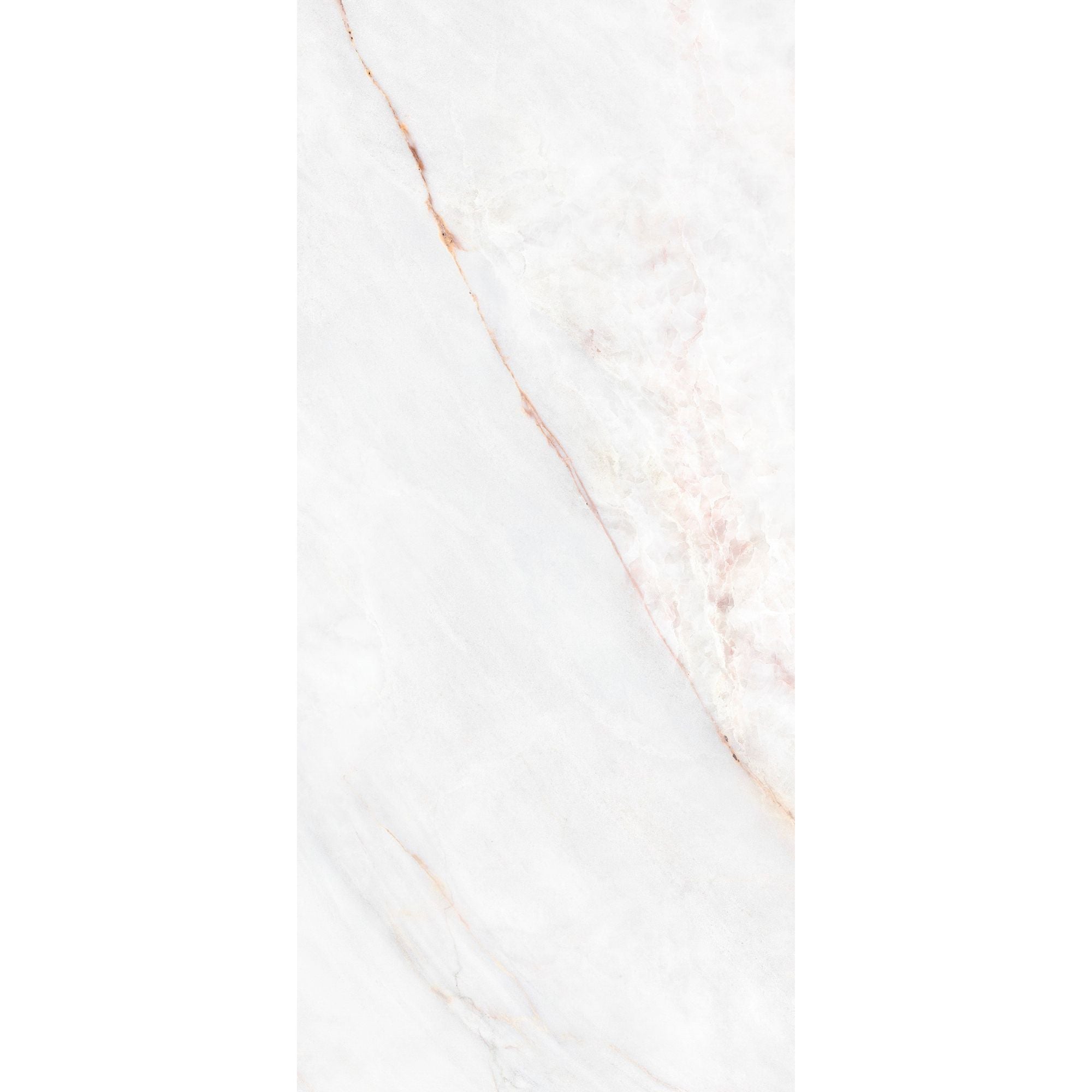 Dahlia White 4D Marble Effect Porcelain Tile 60x120cm Polished Deluxe Bathrooms