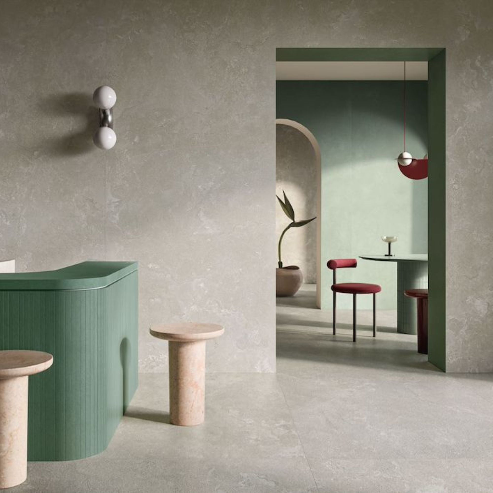 Dorset Bianco Cross Cut Porcelain Tile 60x120cm Matt