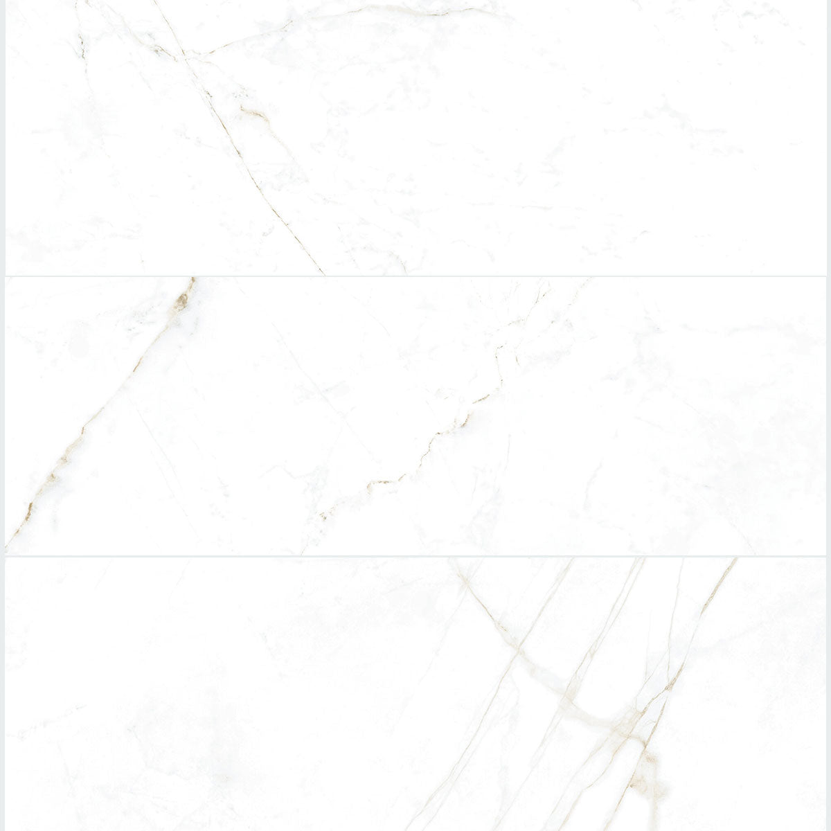 Dual White 4D Marble Effect Wall Tile 33x100cm Matt