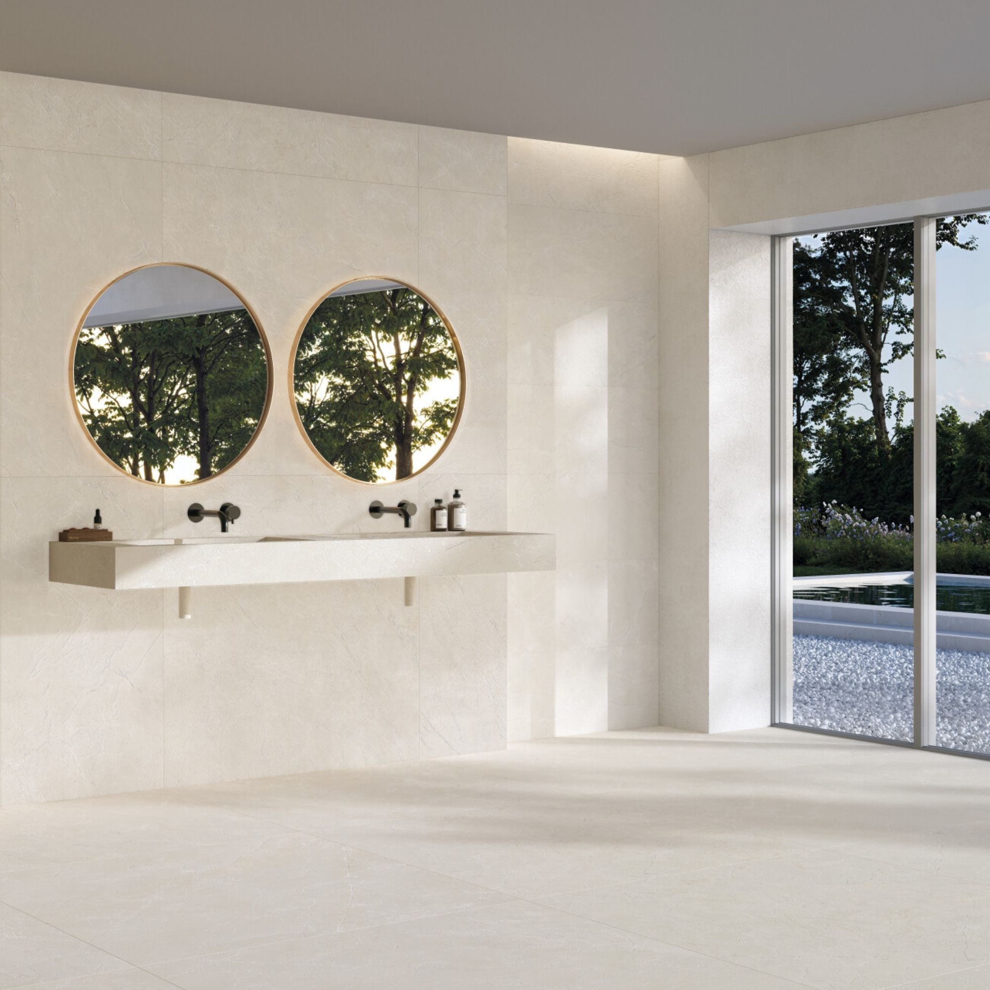 Eden Sand 4D Stone Effect Porcelain Tile 100x100cm Matt