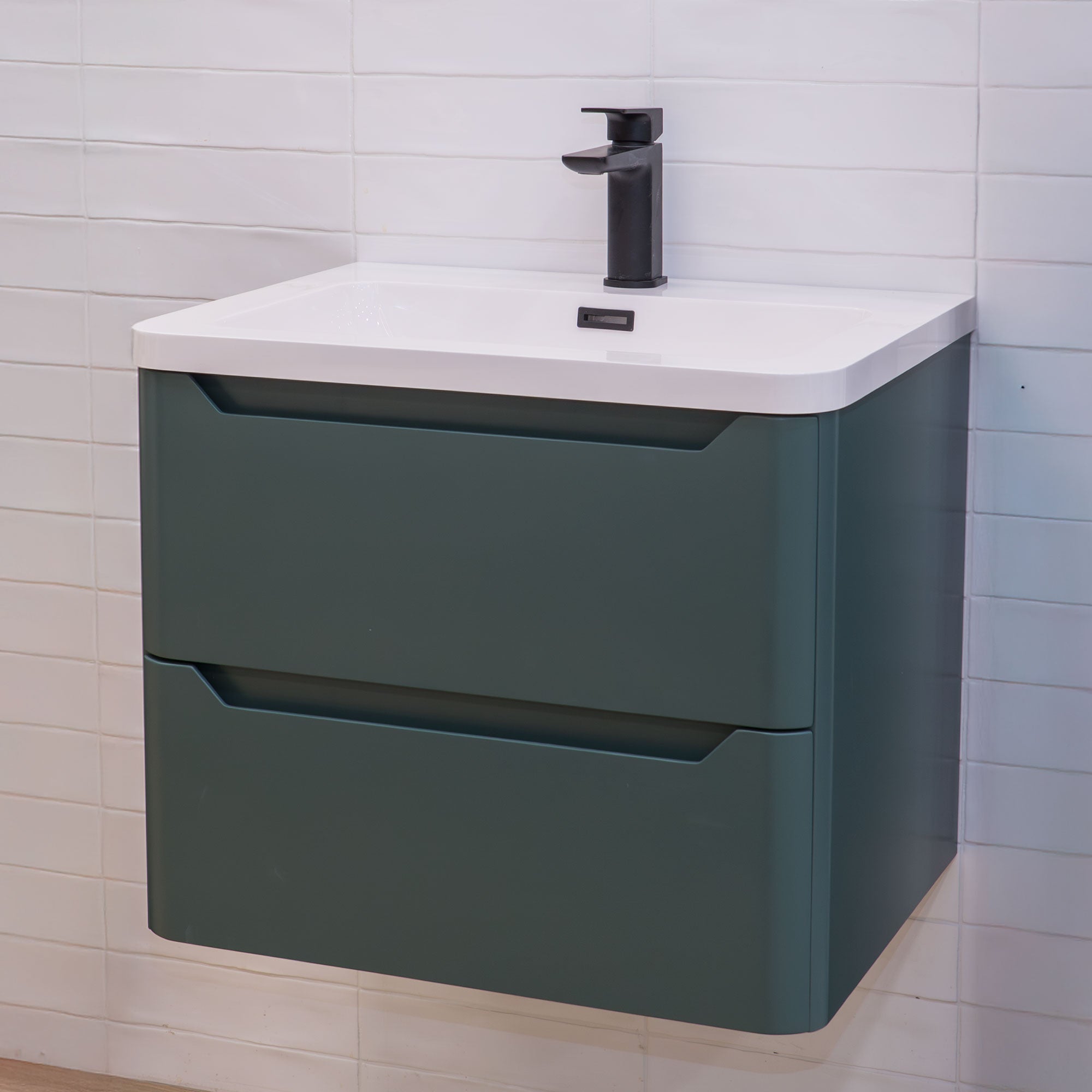 Granlusso Enzo Wall Mounted 2-Drawer Vanity Unit and Basin