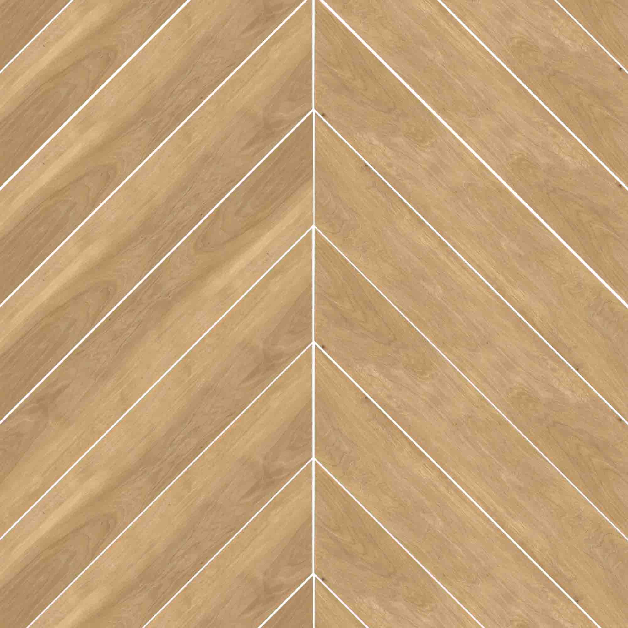 essence gold chevron wood effect porcelain tile 9x50cm matt