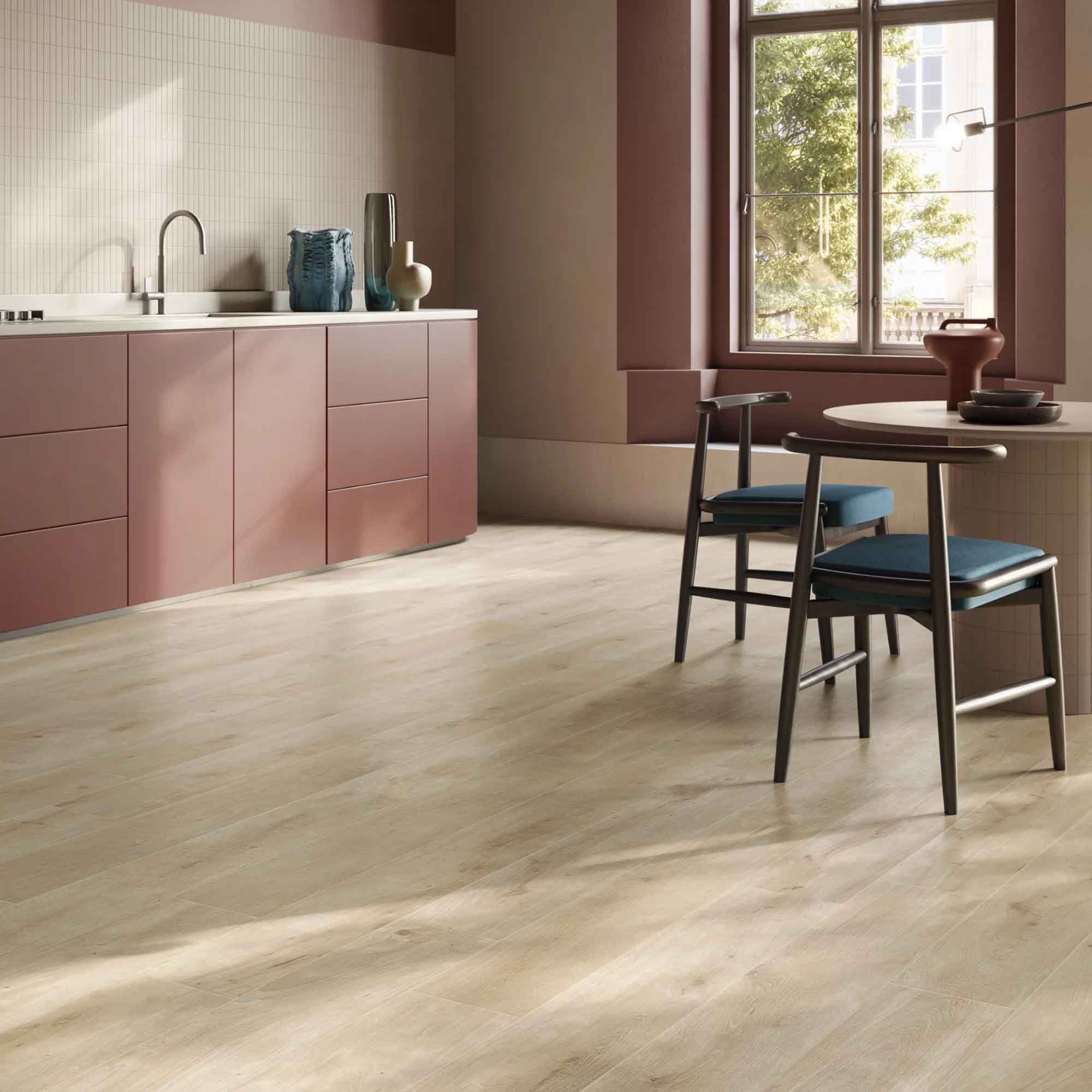 essence natural wood effect porcelain tile 20x120cm matt