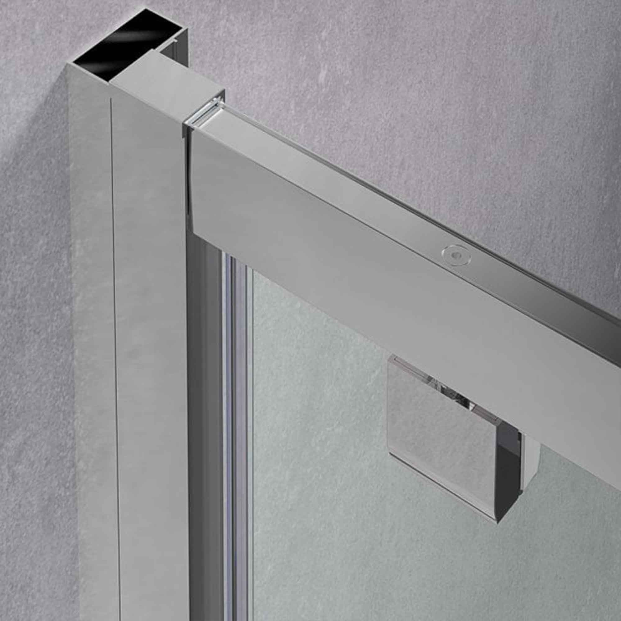 extension profile 20mm for shower door chrome