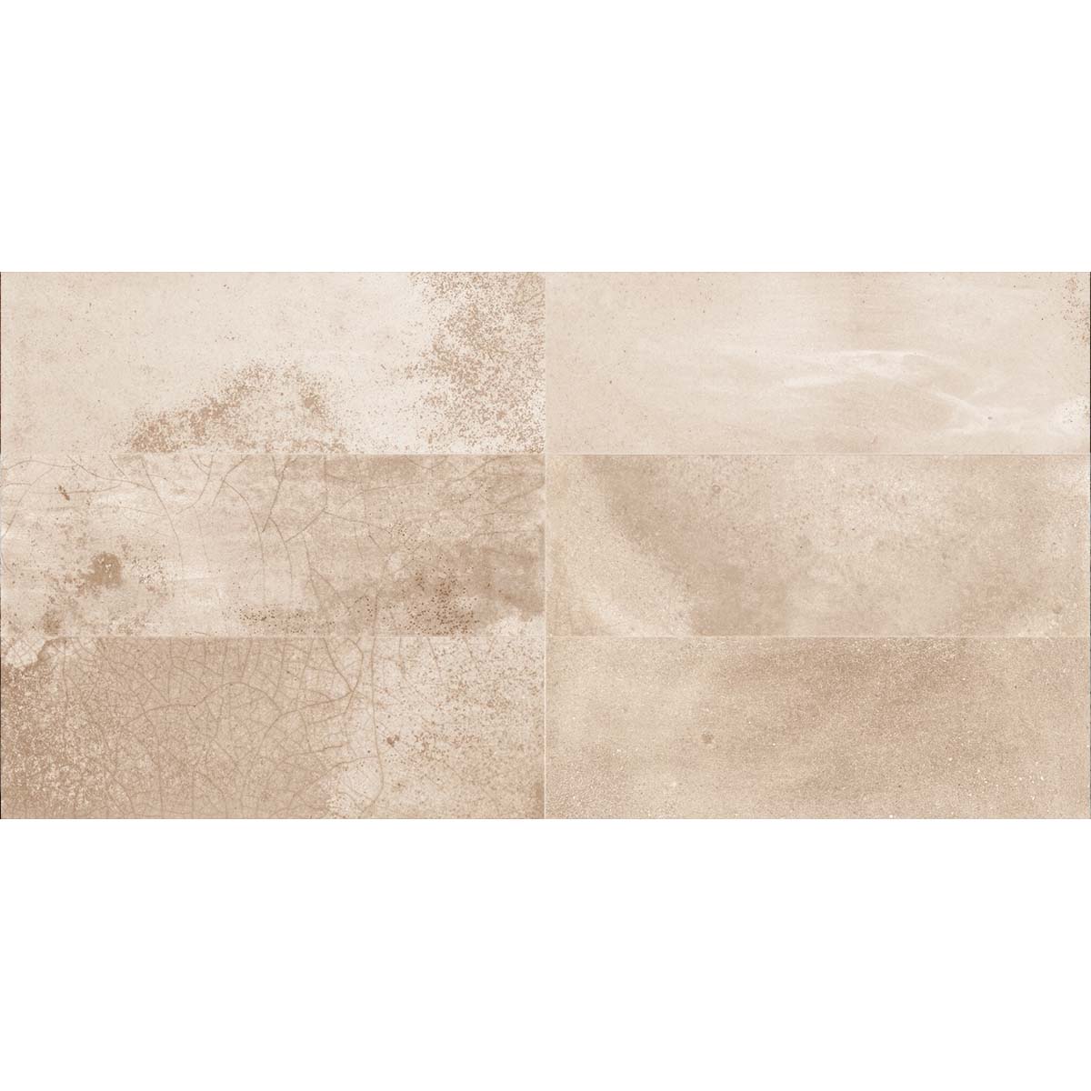 FS Raku Cream Decor Wall Tile 20x40cm Matte