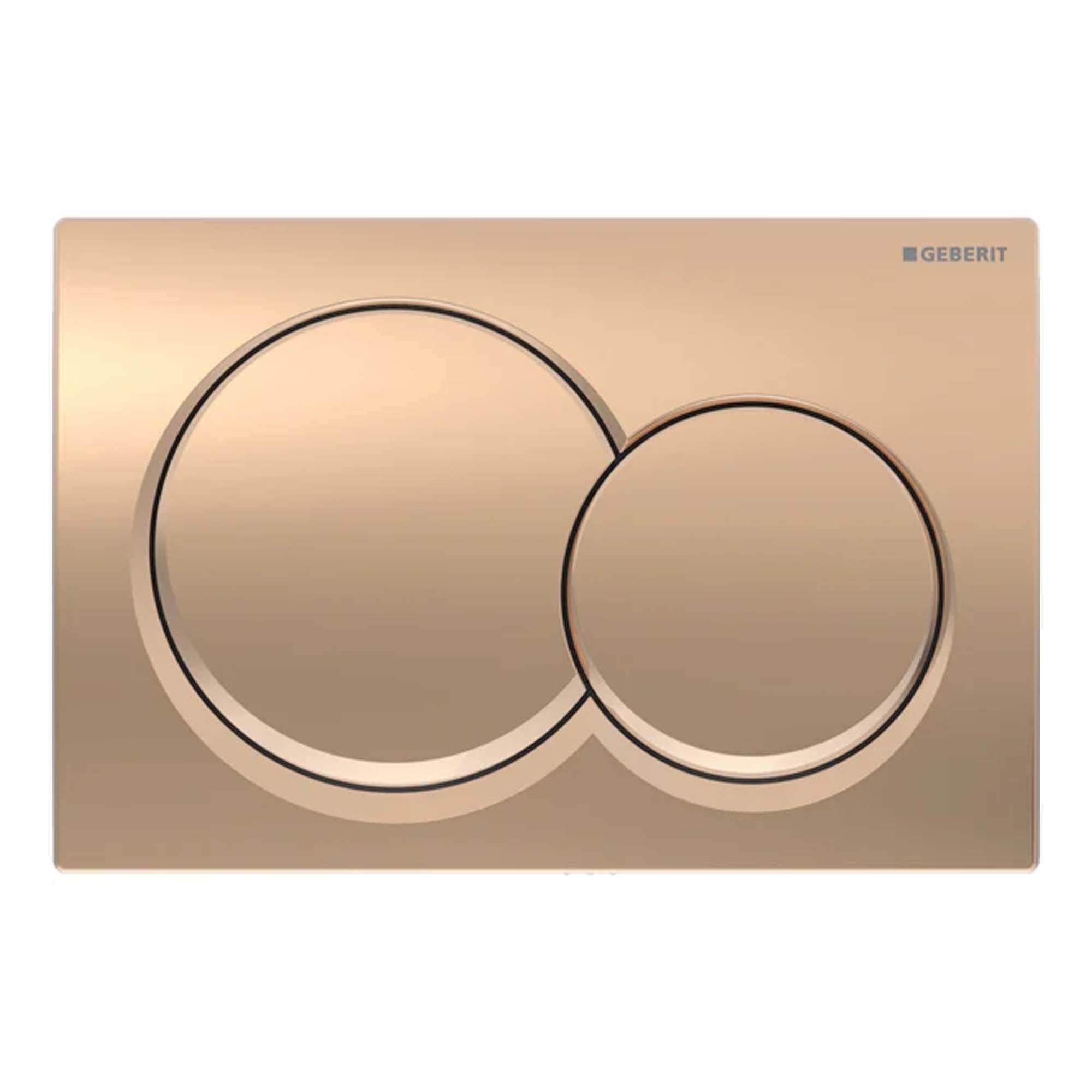 geberit alpha01 round dual flush plate red gold