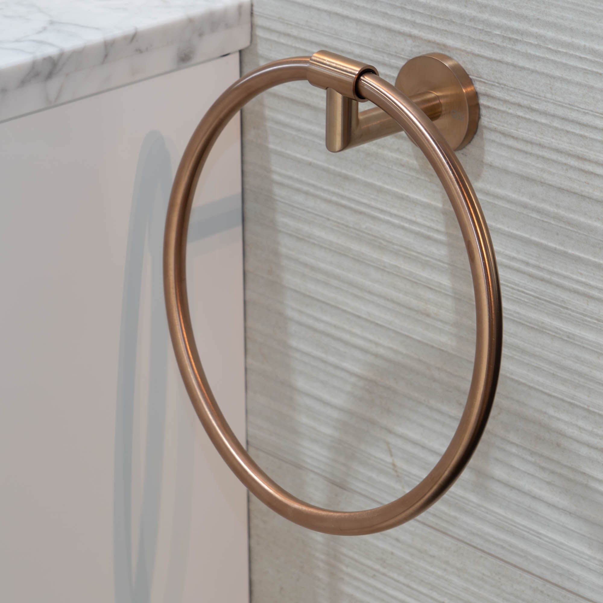 Classic Round Brushed Bronze Bathroom Towel Hook Reviews | Crate - View #4