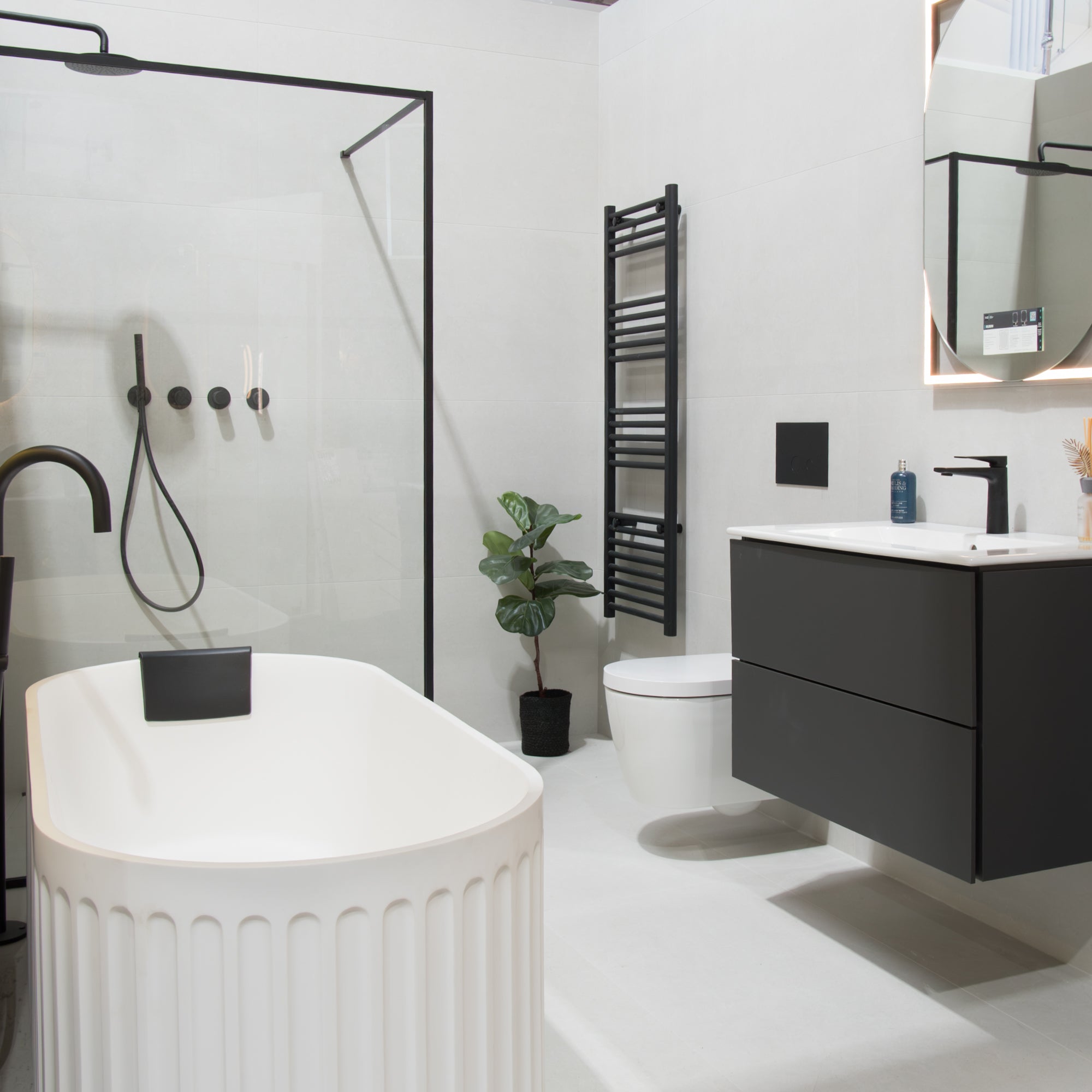 Ghent White Anti-Slip Porcelain Tile 60x120cm Matte