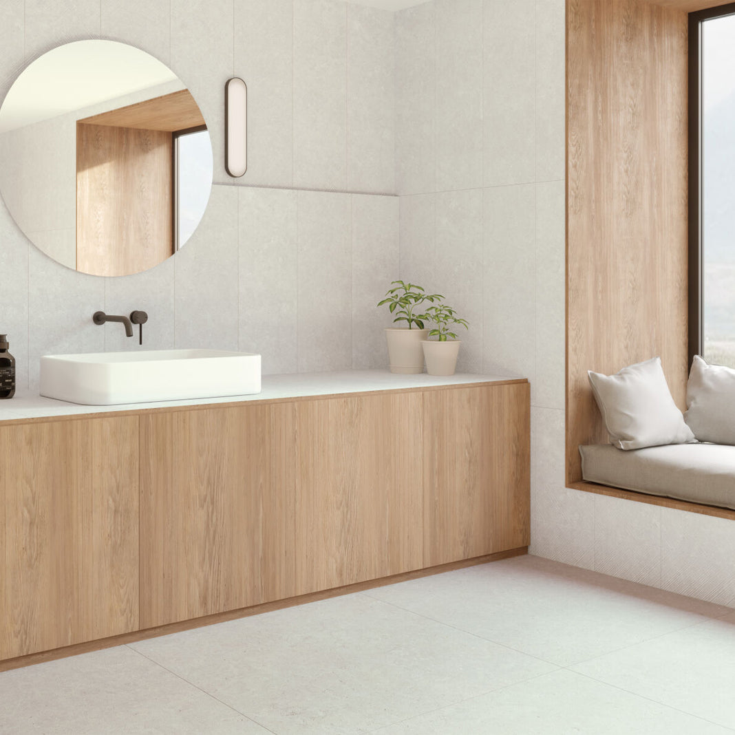Ghent White Anti-Slip Porcelain Tile 60x120cm Matte