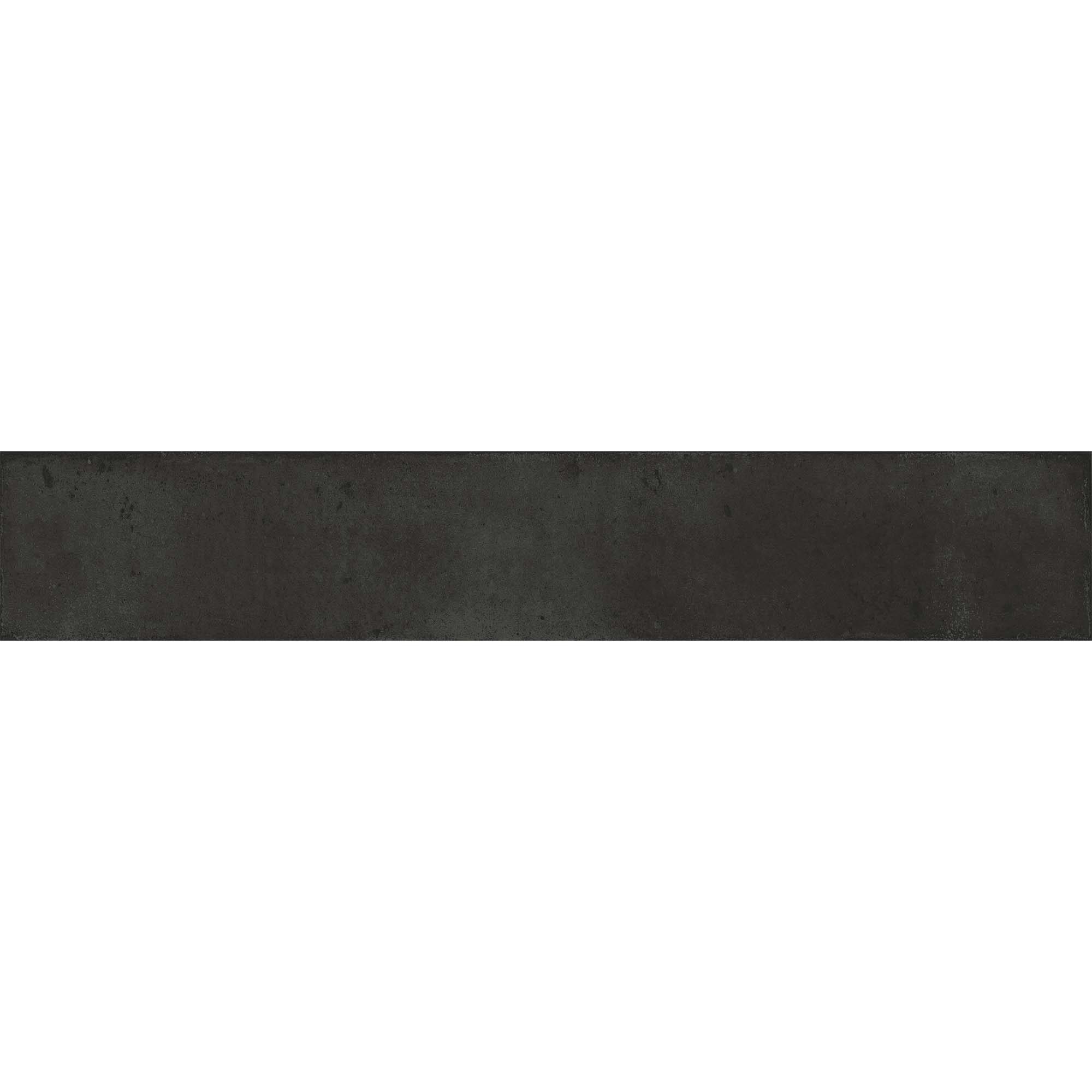 graffiti black brick porcelain wall tile 4.8x45cm matt