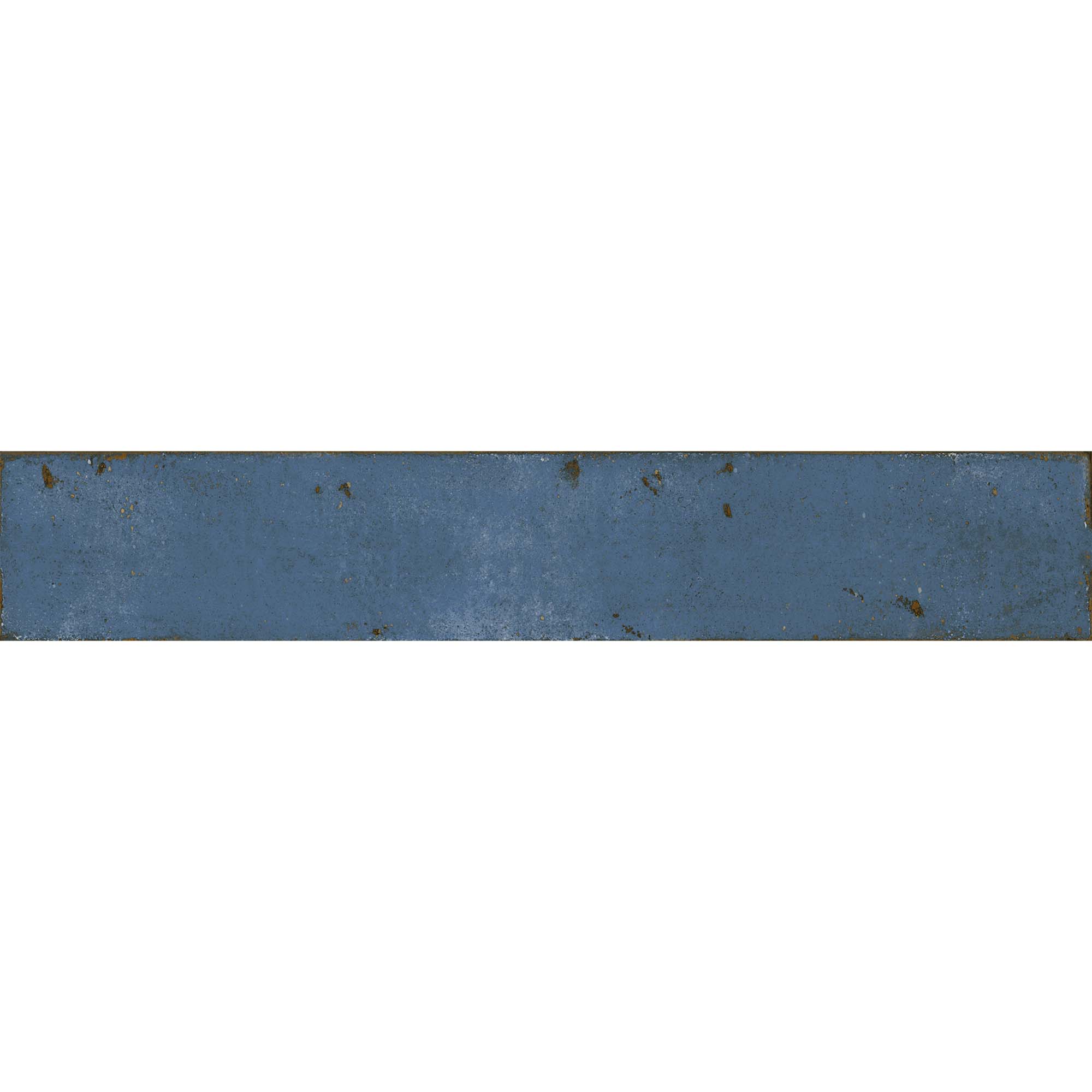 graffiti blue brick porcelain wall tile 4.8x45cm matt