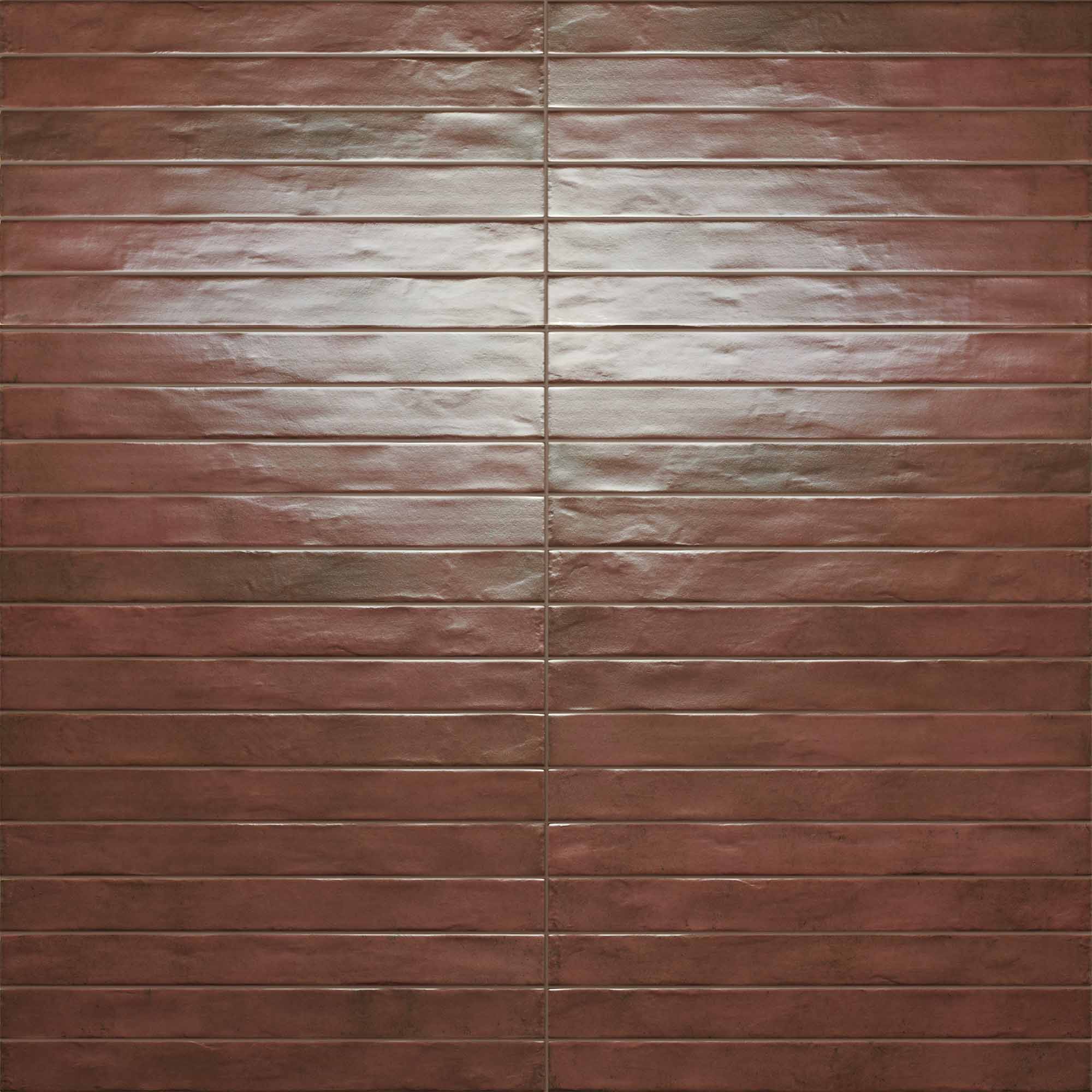 graffiti red brick porcelain wall tile 4.8x45cm matt