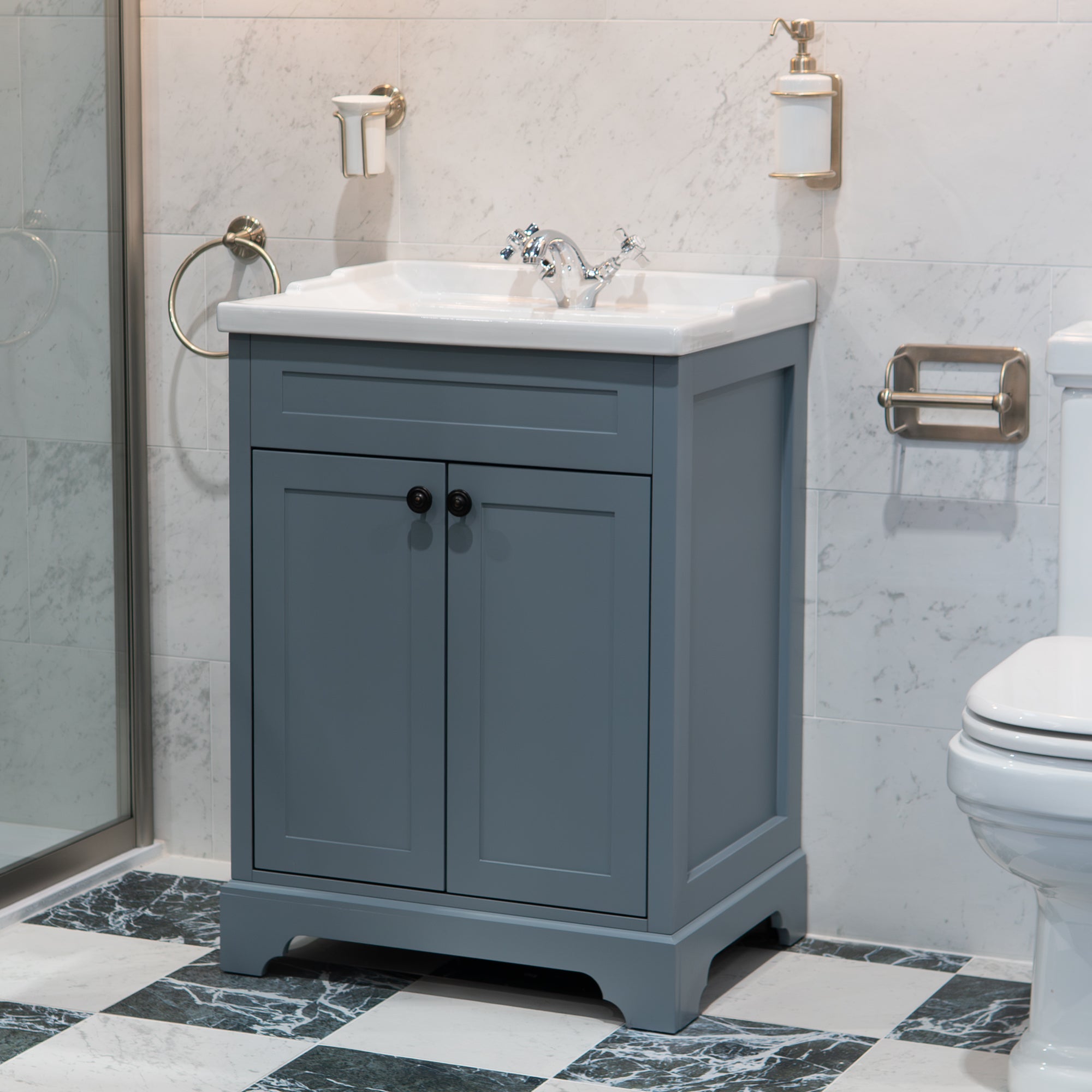 Granlusso Ailesbury Floorstanding 2-Door Vanity Unit with Basin