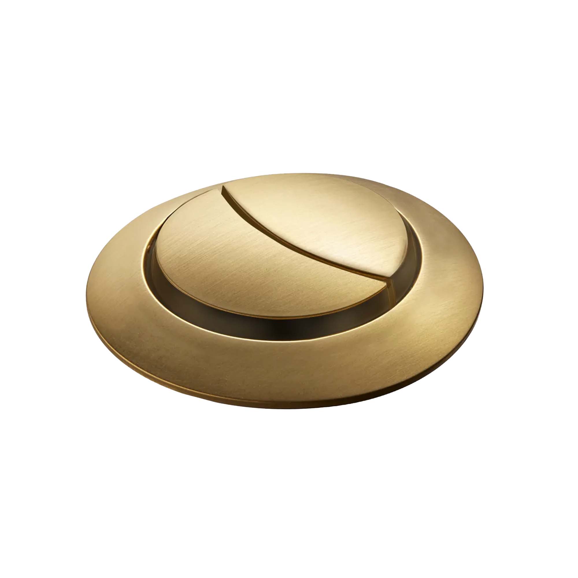 granlusso dual flush button brushed brass