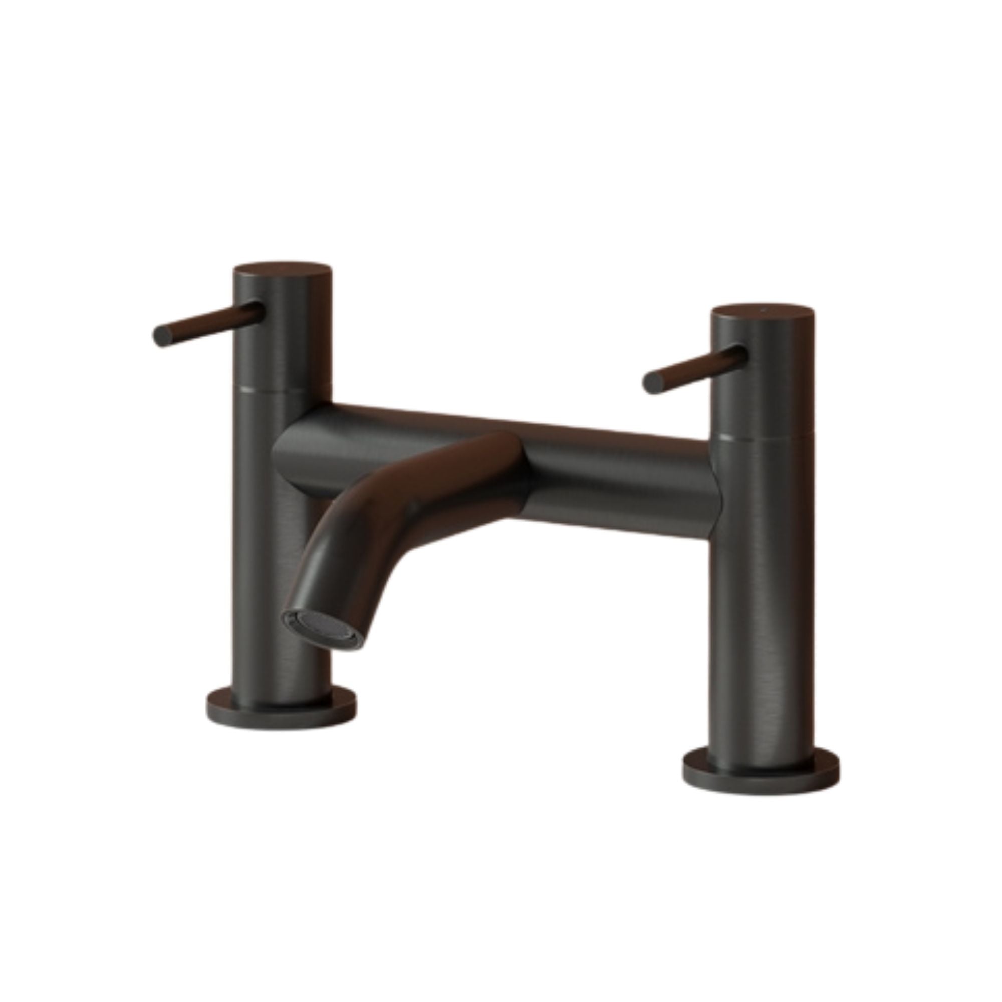 granlusso portofino deck mounted bath filler gunmetal