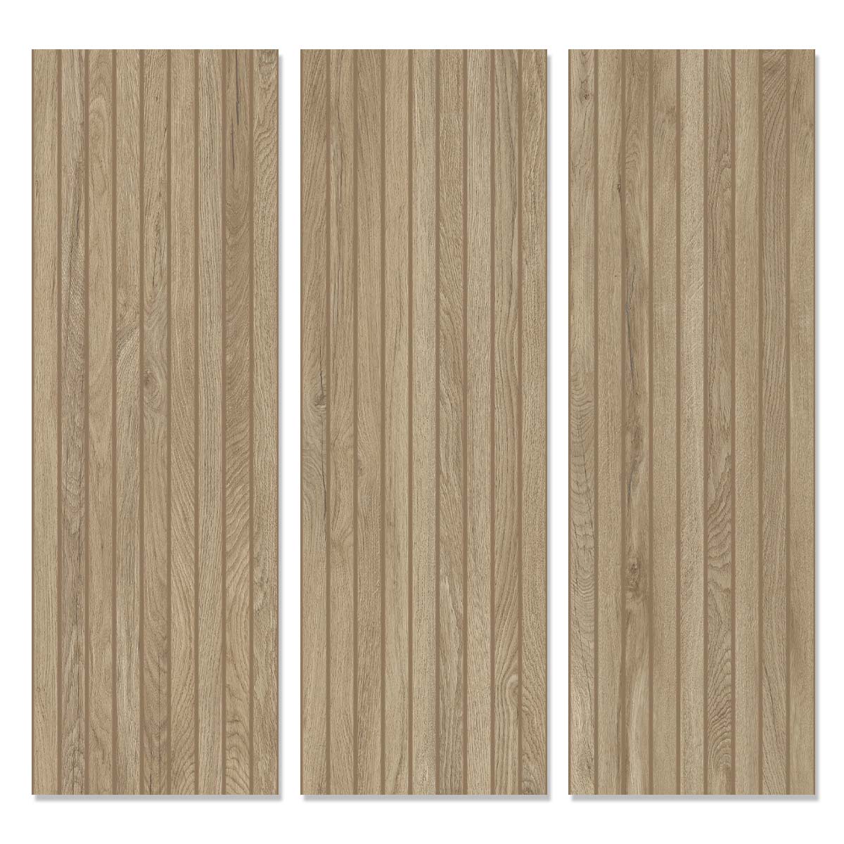 Grow Kalua Wood Effect Decor Wall Tile 33x100cm Matte