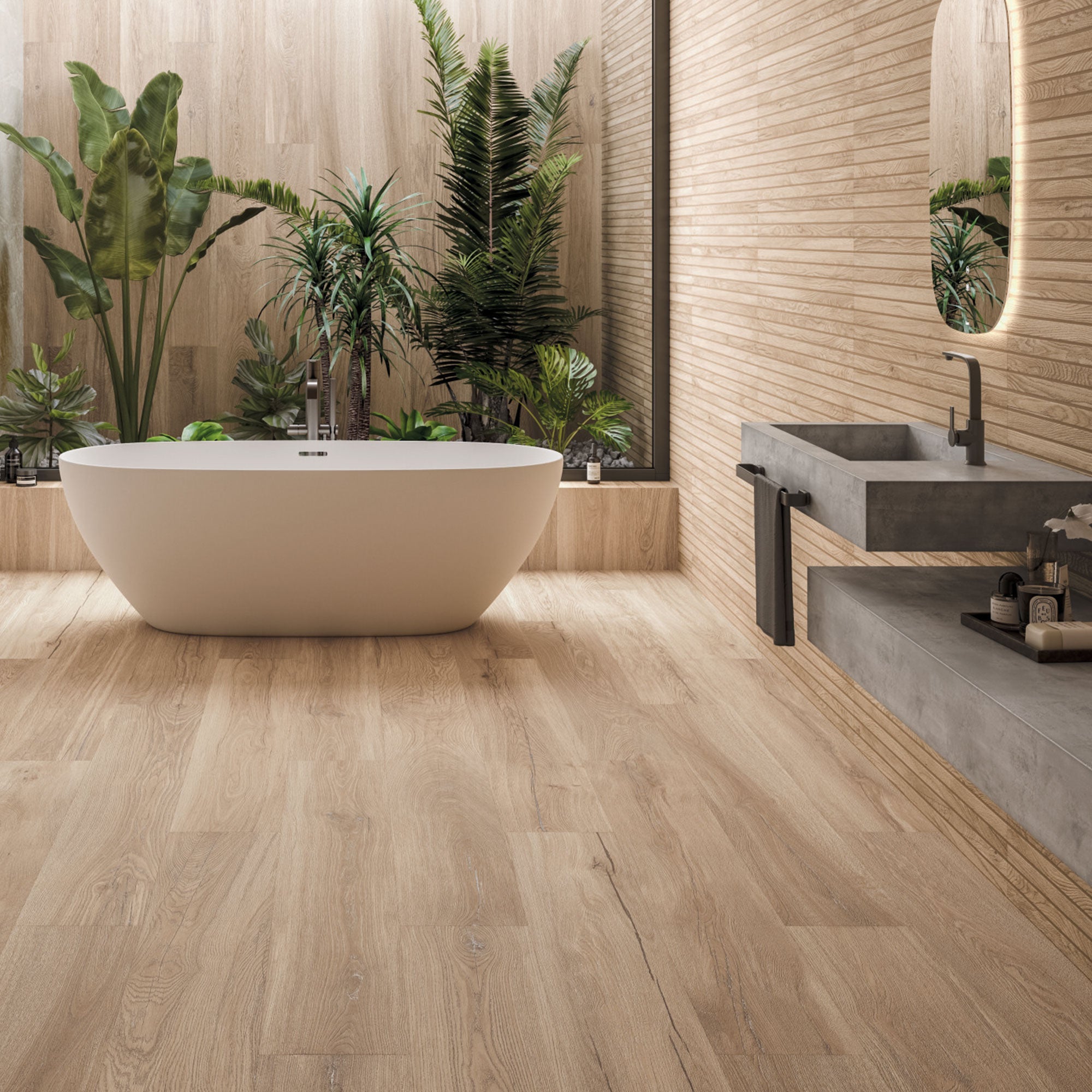 Grow Kalua Wood Effect Porcelain Tile 24x151cm Matte