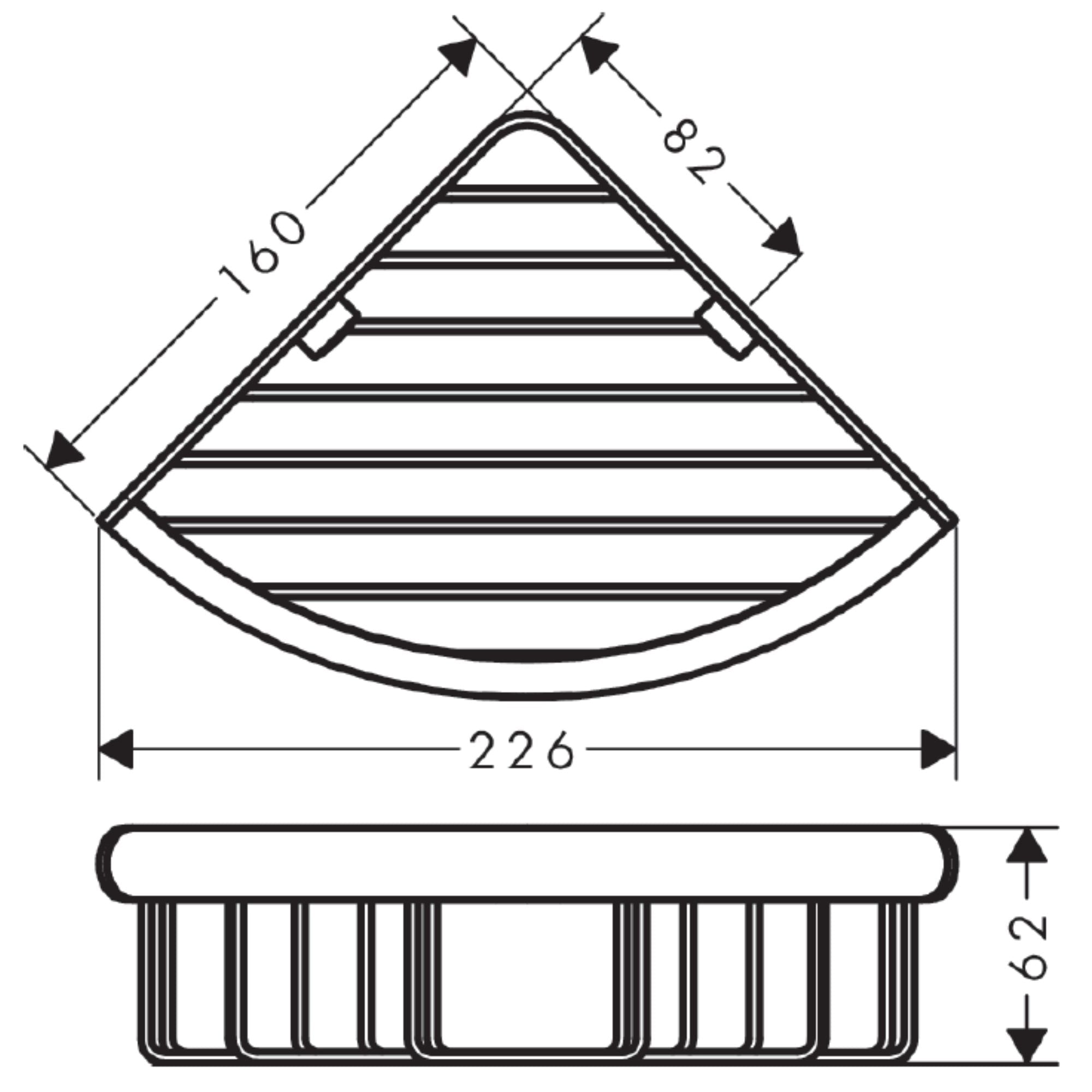 Hansgrohe Logis Universal Corner basket - Chrome