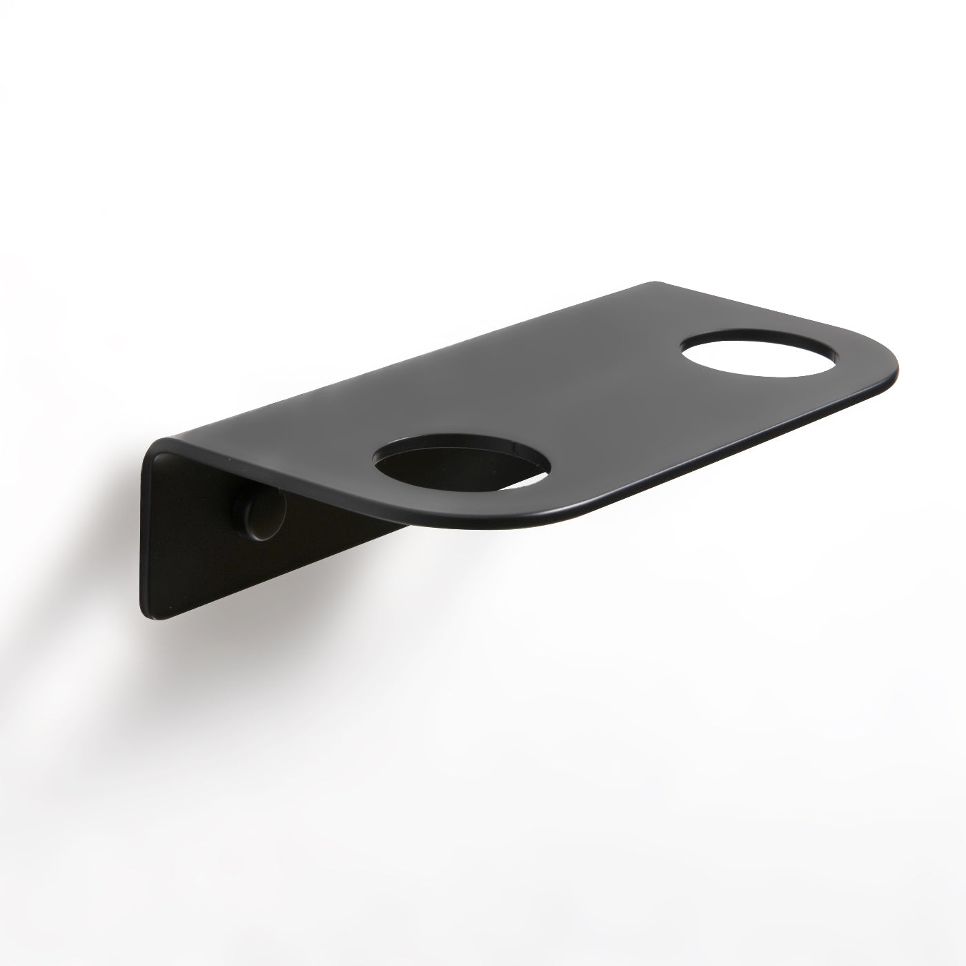 harbour soap bottle holder 2 hole matt black