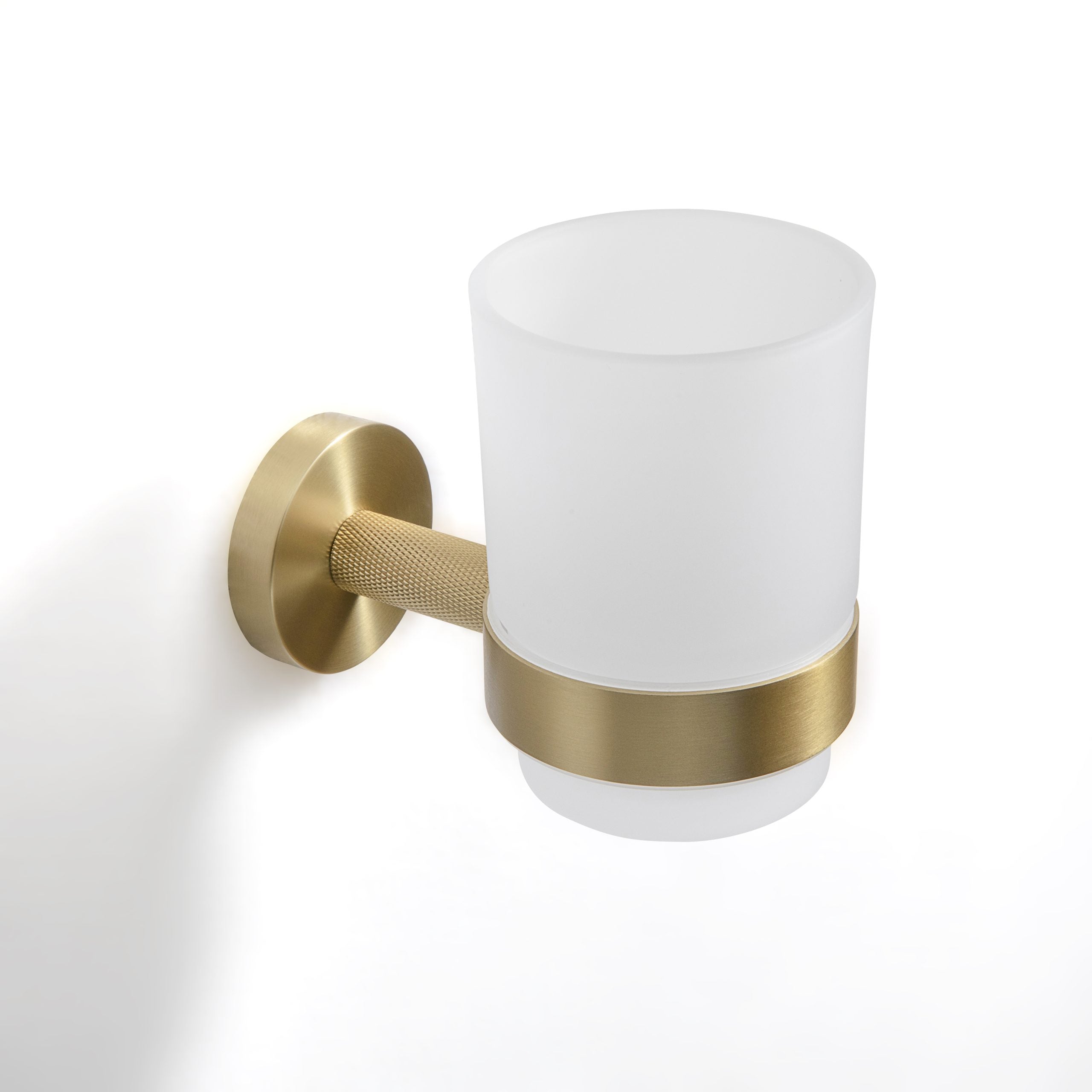 harbour tumbler holder brushed brass