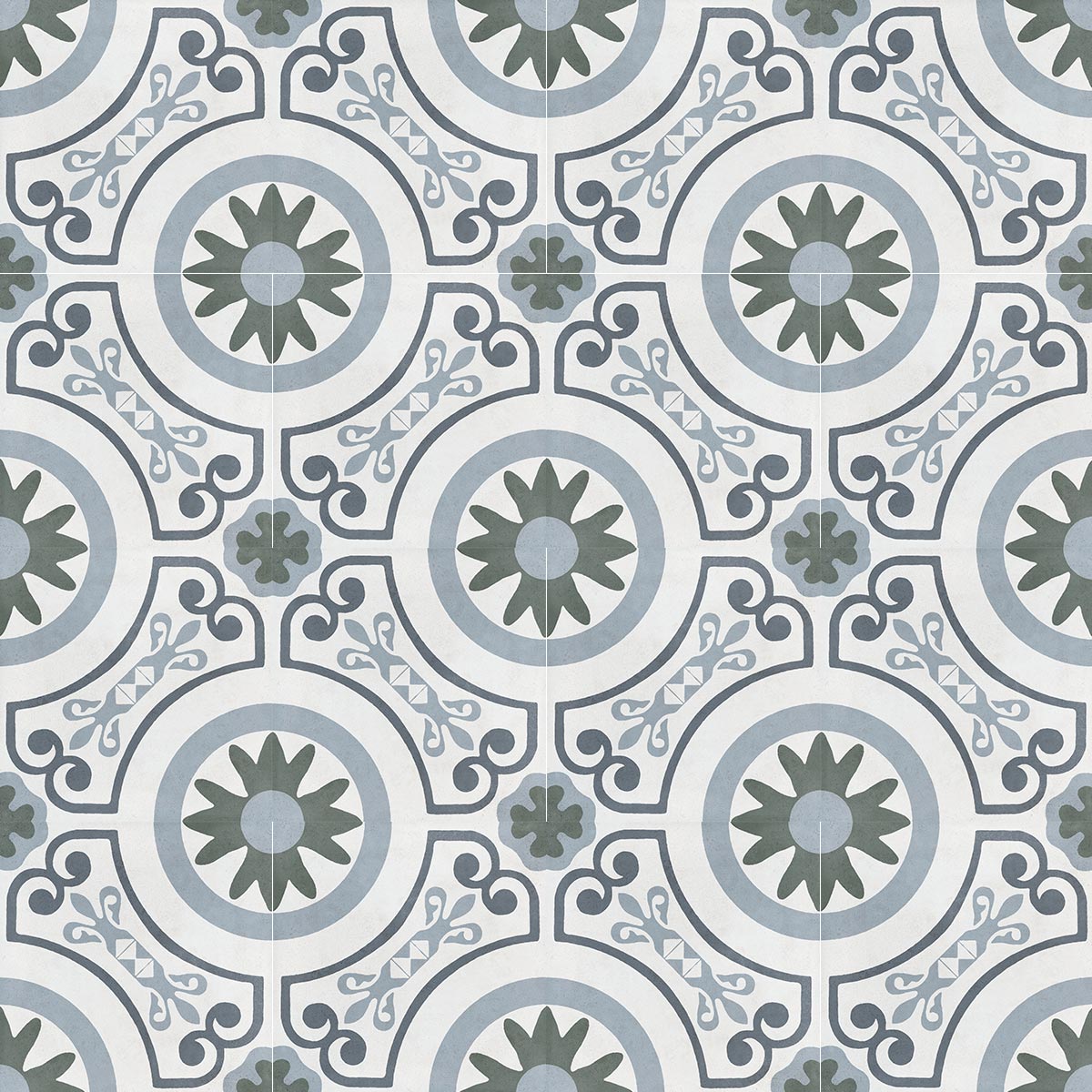 Havana White Garden Matt Porcelain Tile 22 x 22cm