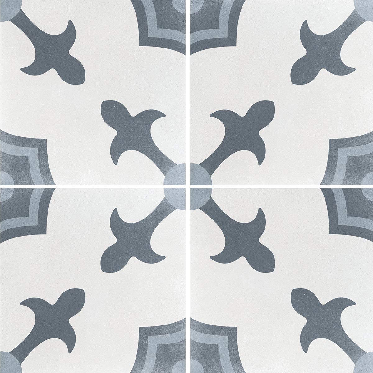 Havana White Herald Matt Porcelain Tile 22 x 22cm