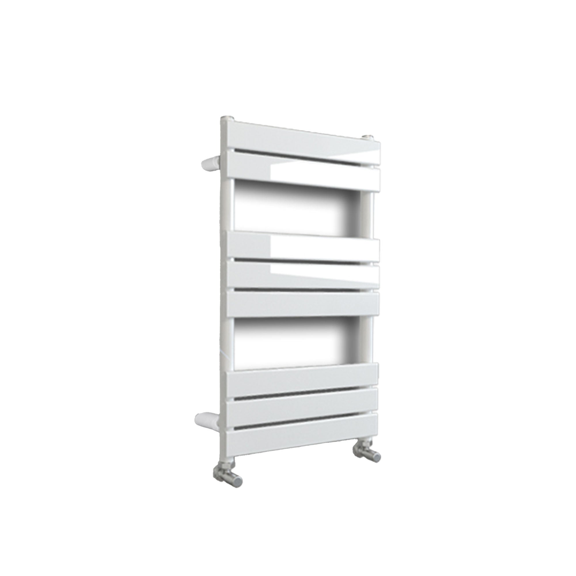 harper designer heated towel rail 800x450mm white