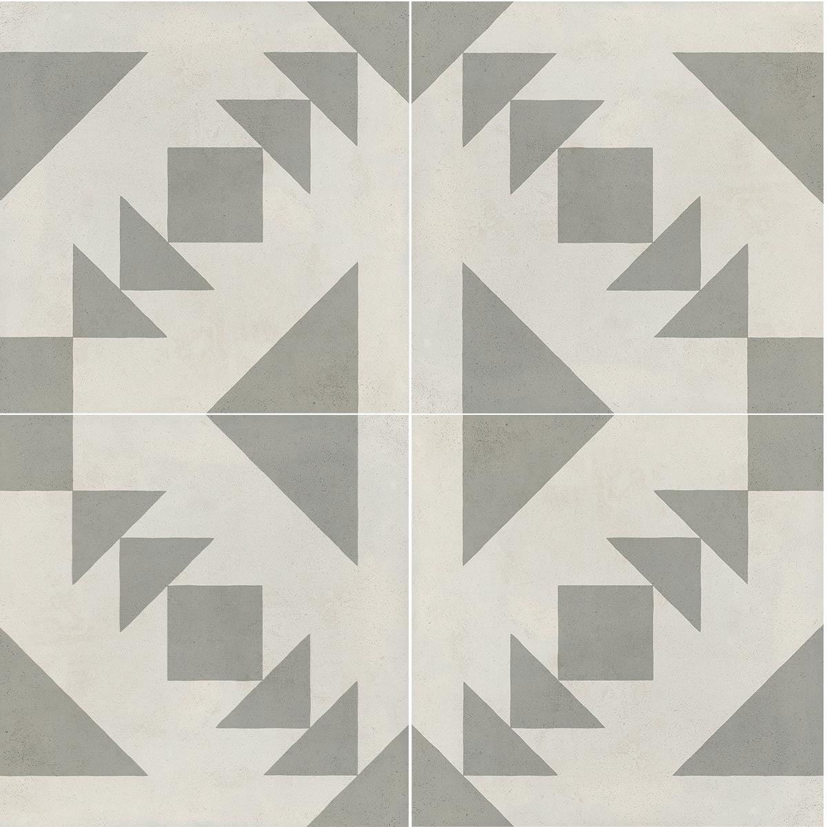 Cuban Silver Arrow Matt Porcelain Tile 22 x 22cm