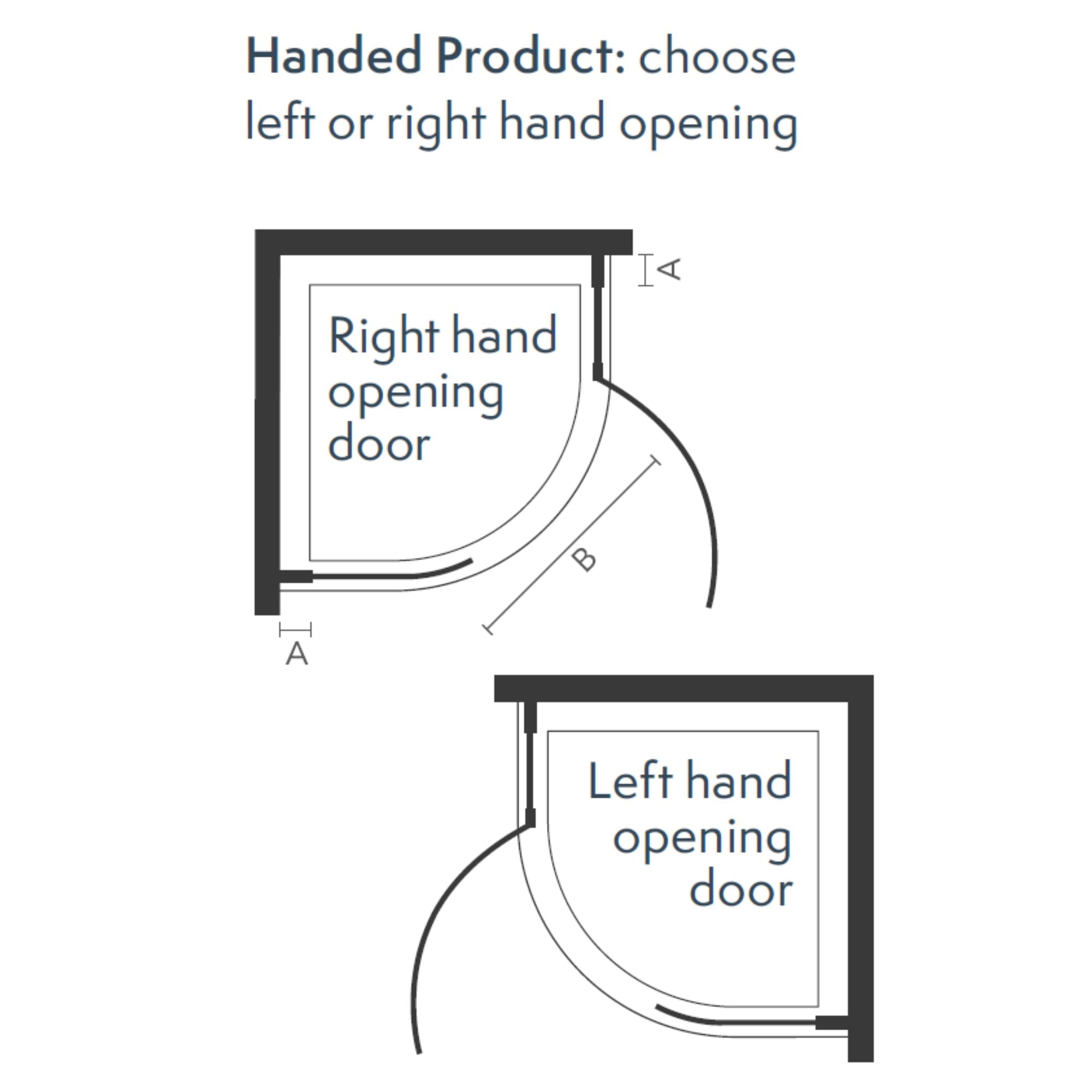 Image i9 Hinged Quadrant Single Shower Door Opening