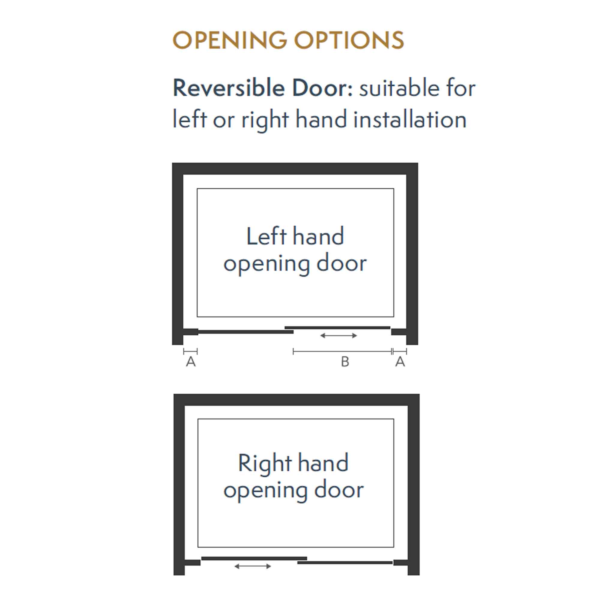image i9 sliding shower door opening