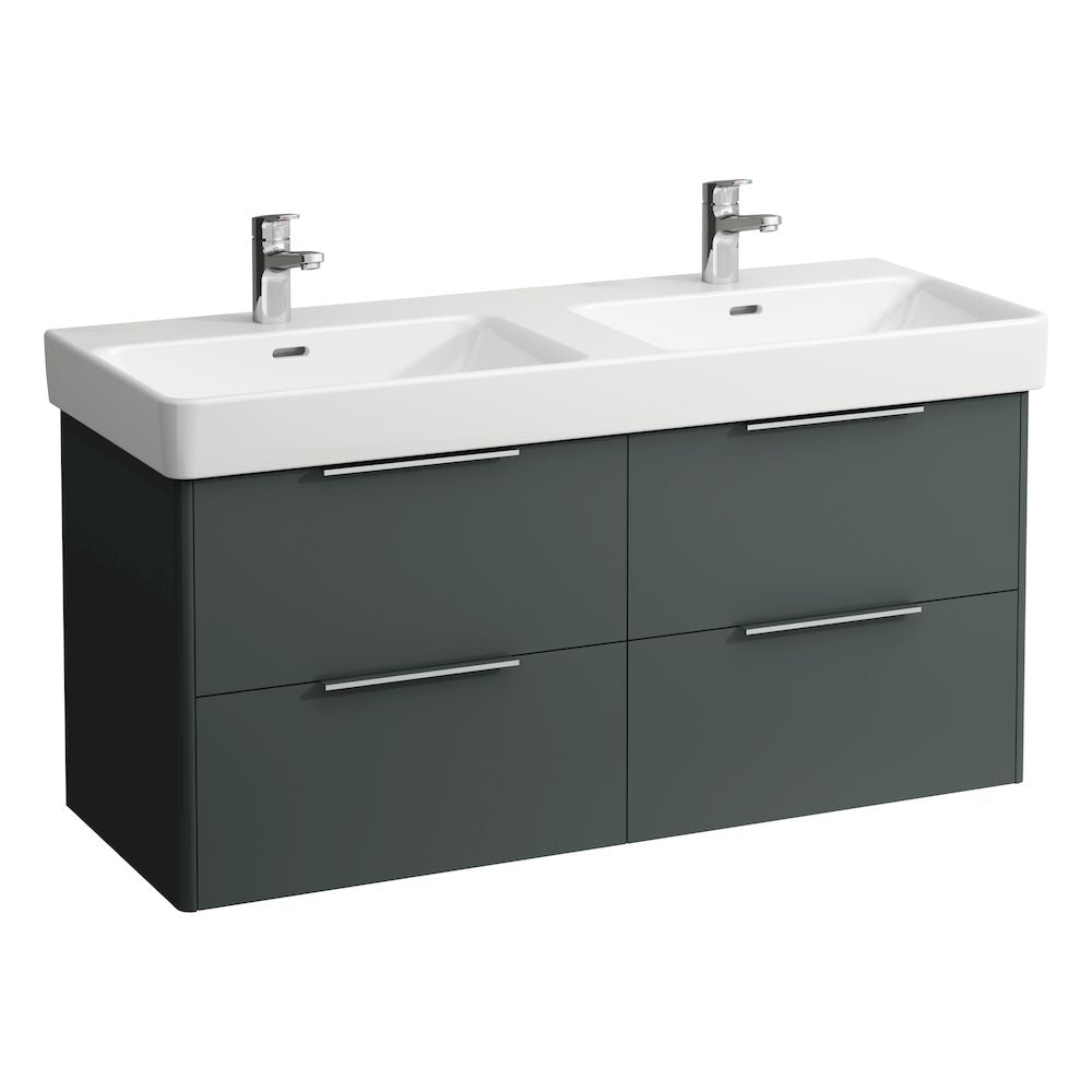 Laufen pro S Base 1200 Four Drawer Wall Hung Vanity Unit With Double Washbasin