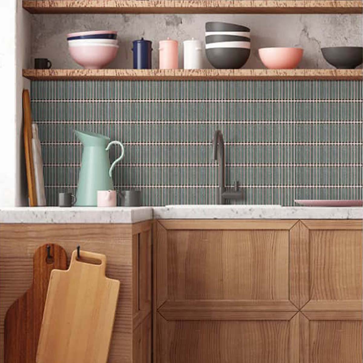 Linea Verde Kit-Kat Mosaic Tile 30x29cm