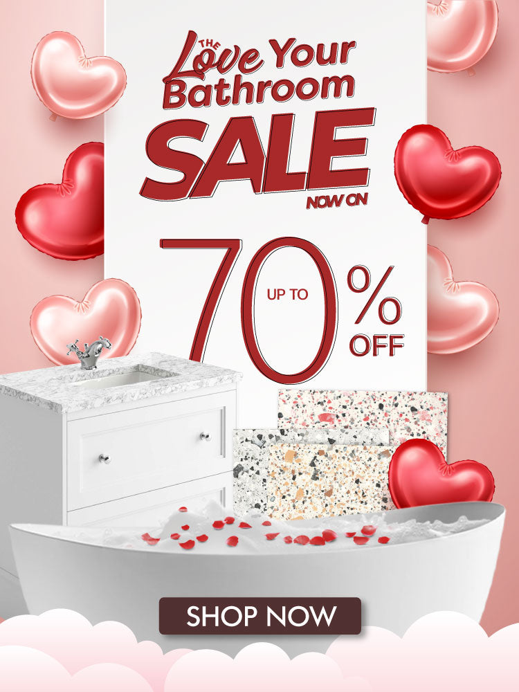 Love your Bathroom & Tile Sale at Deluxe Bathrooms Banner
