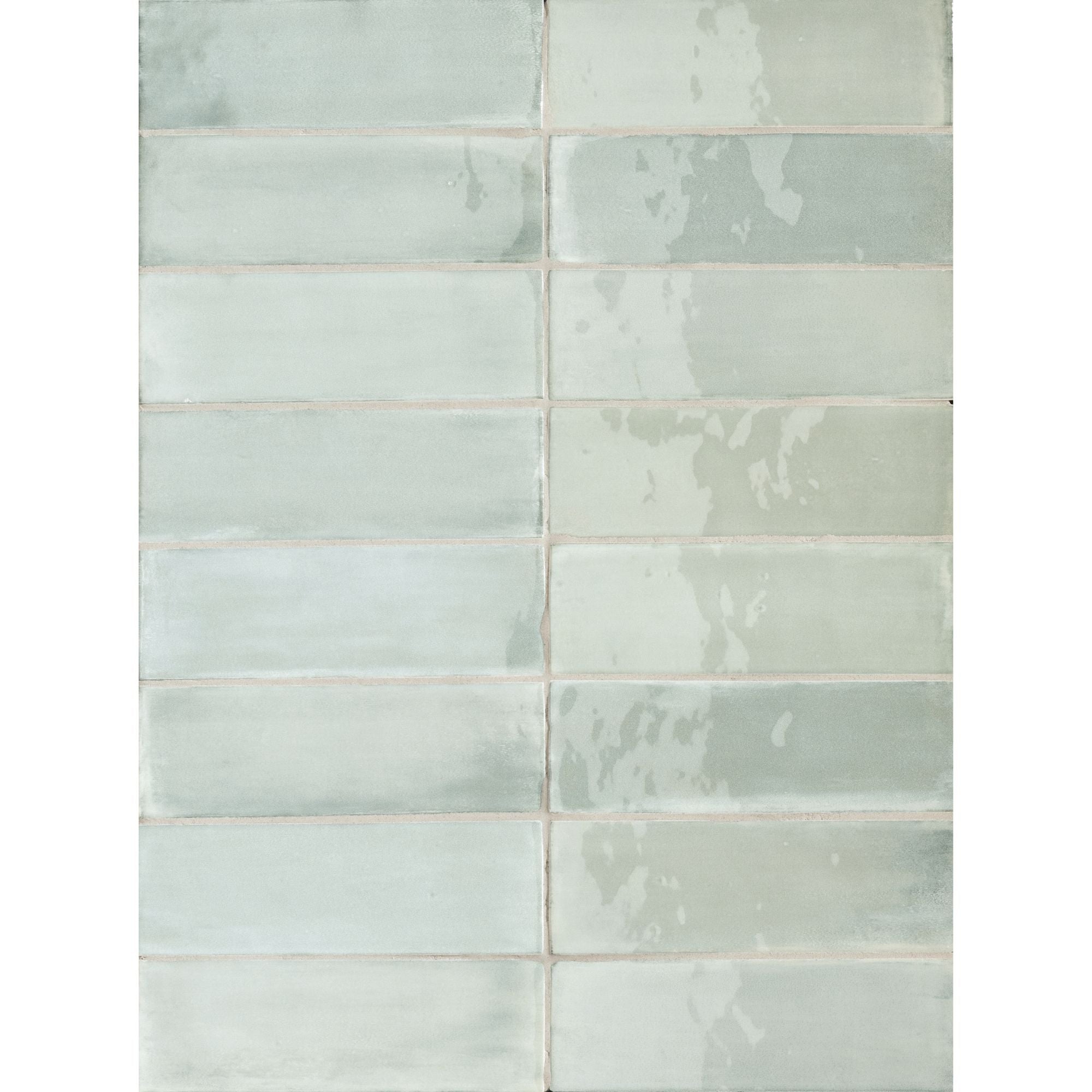 Lush Aquamarine Wall Tile 5x16cm Gloss