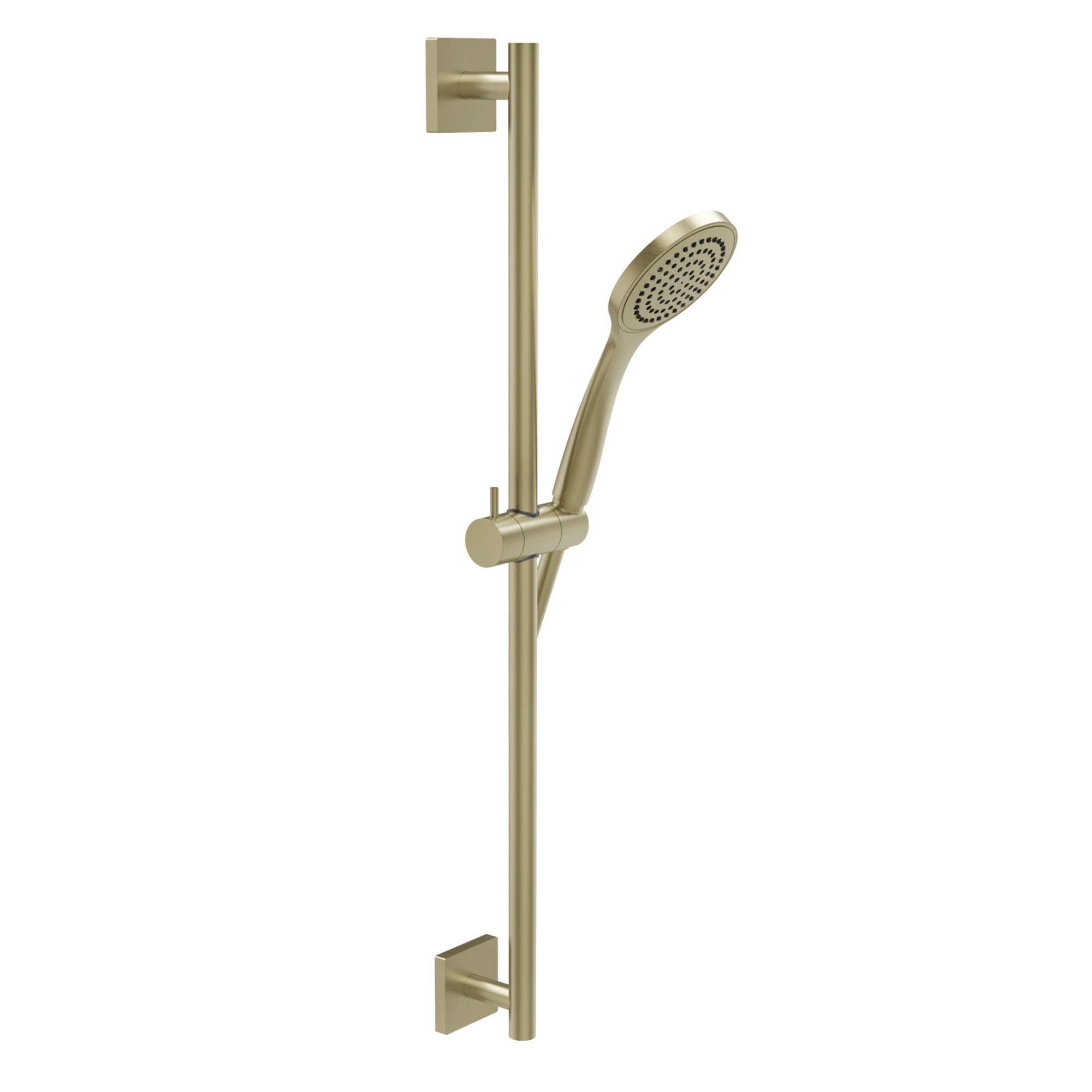 manzoni slide rail handset brushed brass