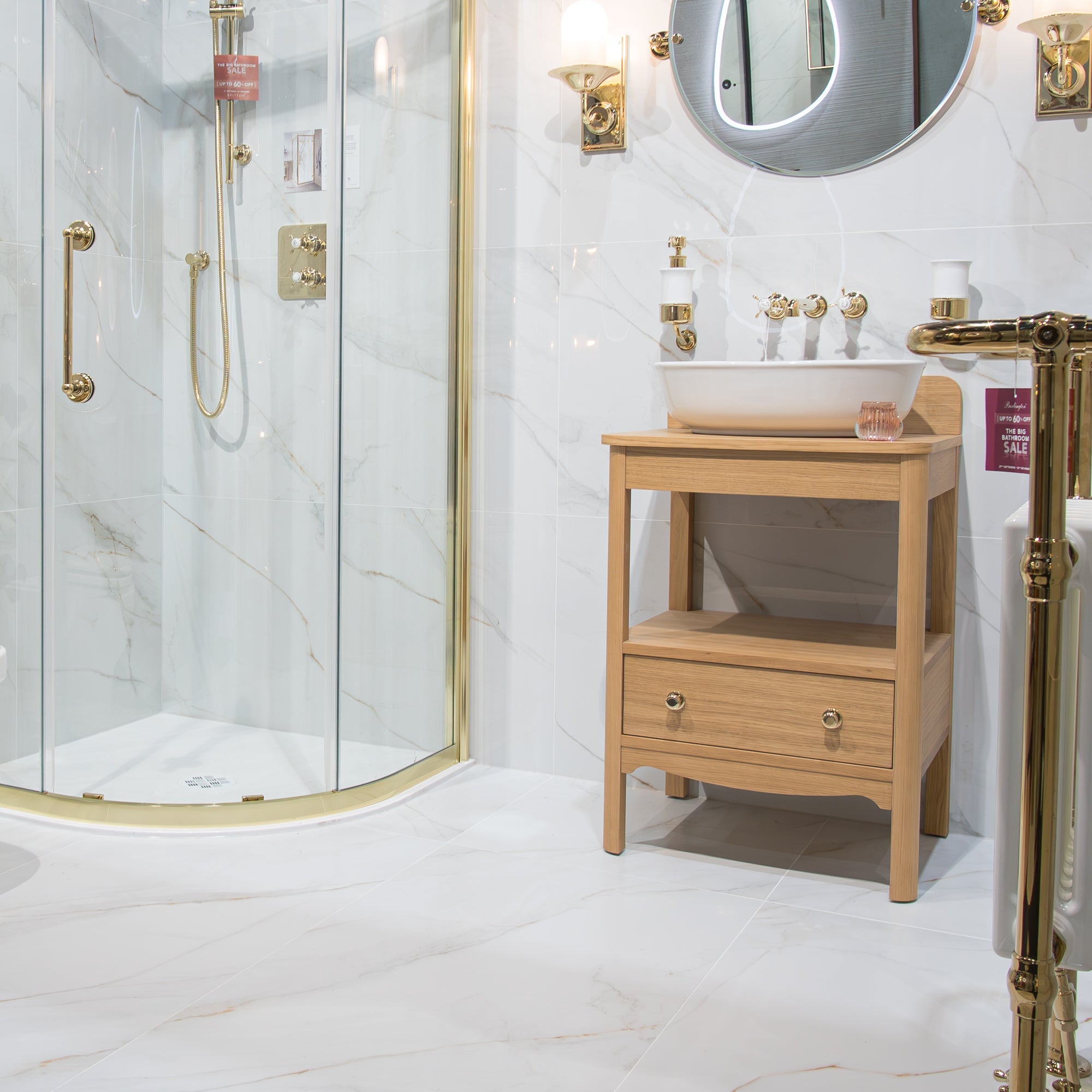 Marmi Oro Supremo 4D Marble Effect Porcelain Tile 60x120cm Matt