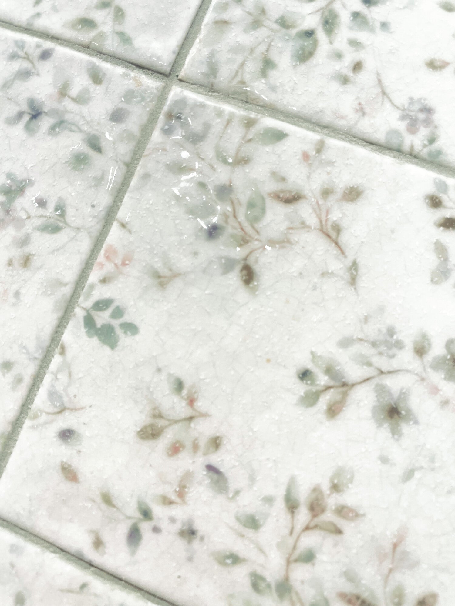 Mayolica Bloom Pattern Wall Tile 15x15cm Gloss Deluxe Bathrooms