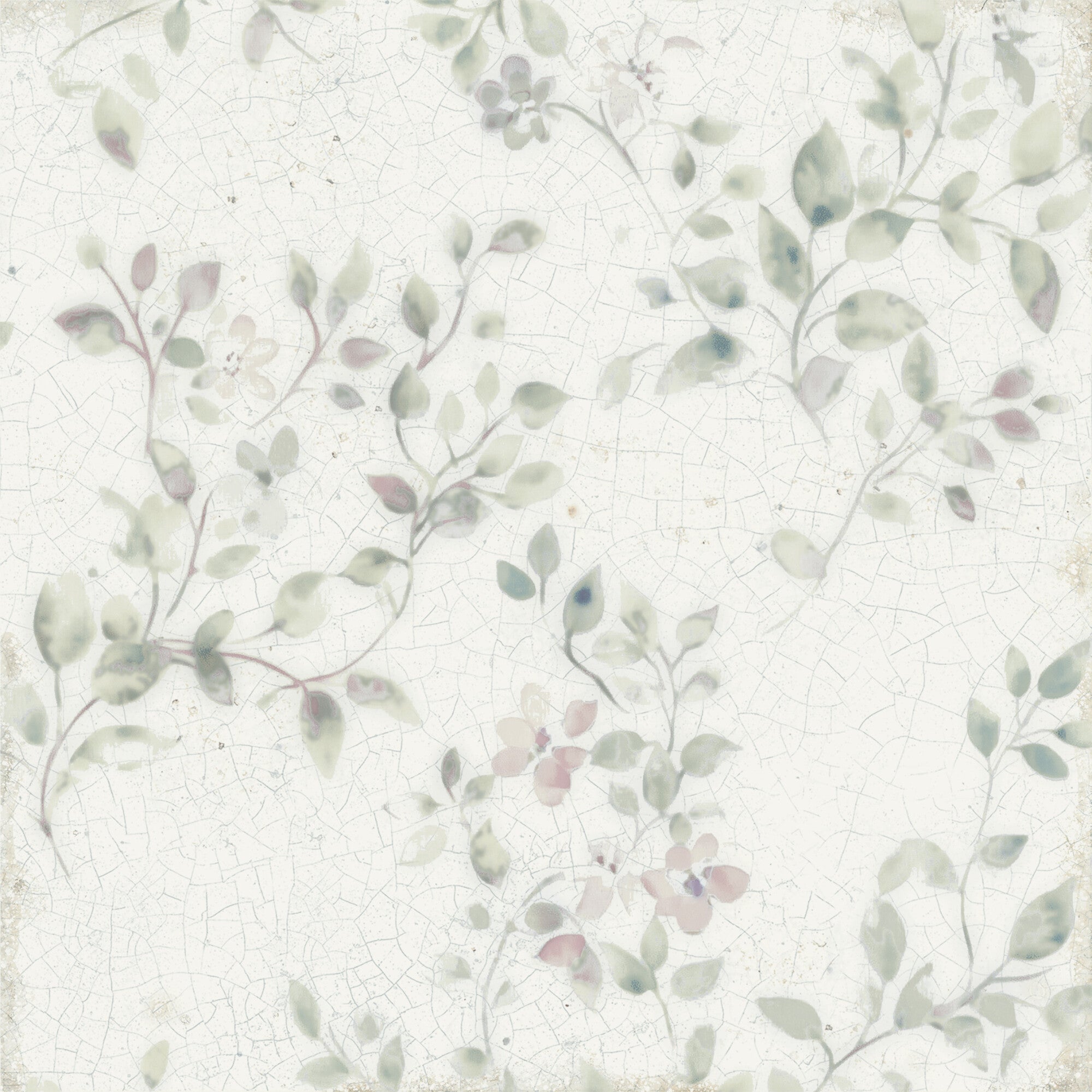 Mayolica Bloom Pattern Wall Tile 15x15cm Gloss Deluxe Bathrooms