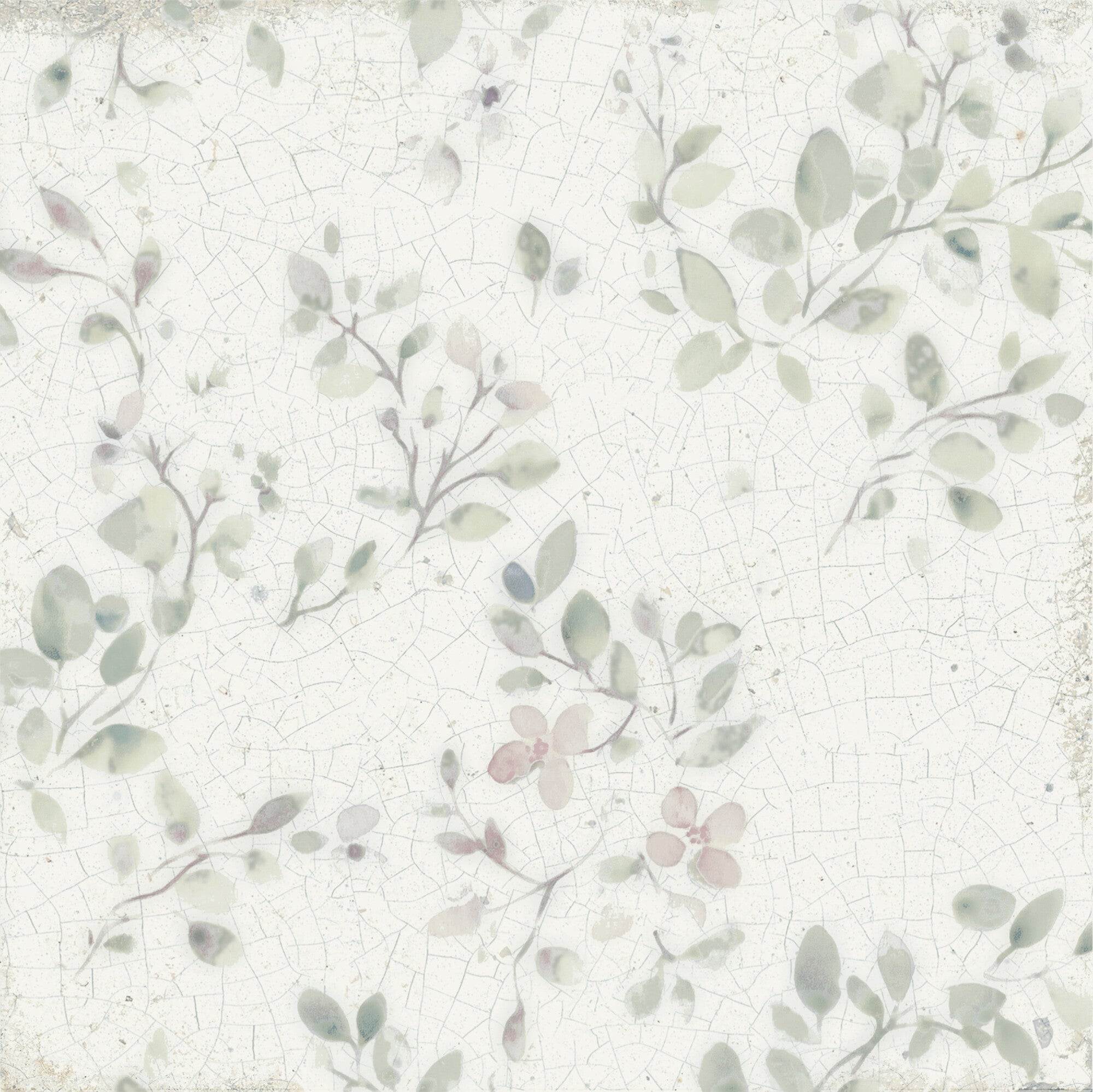 Mayolica Bloom Pattern Wall Tile 15x15cm Gloss Deluxe Bathrooms