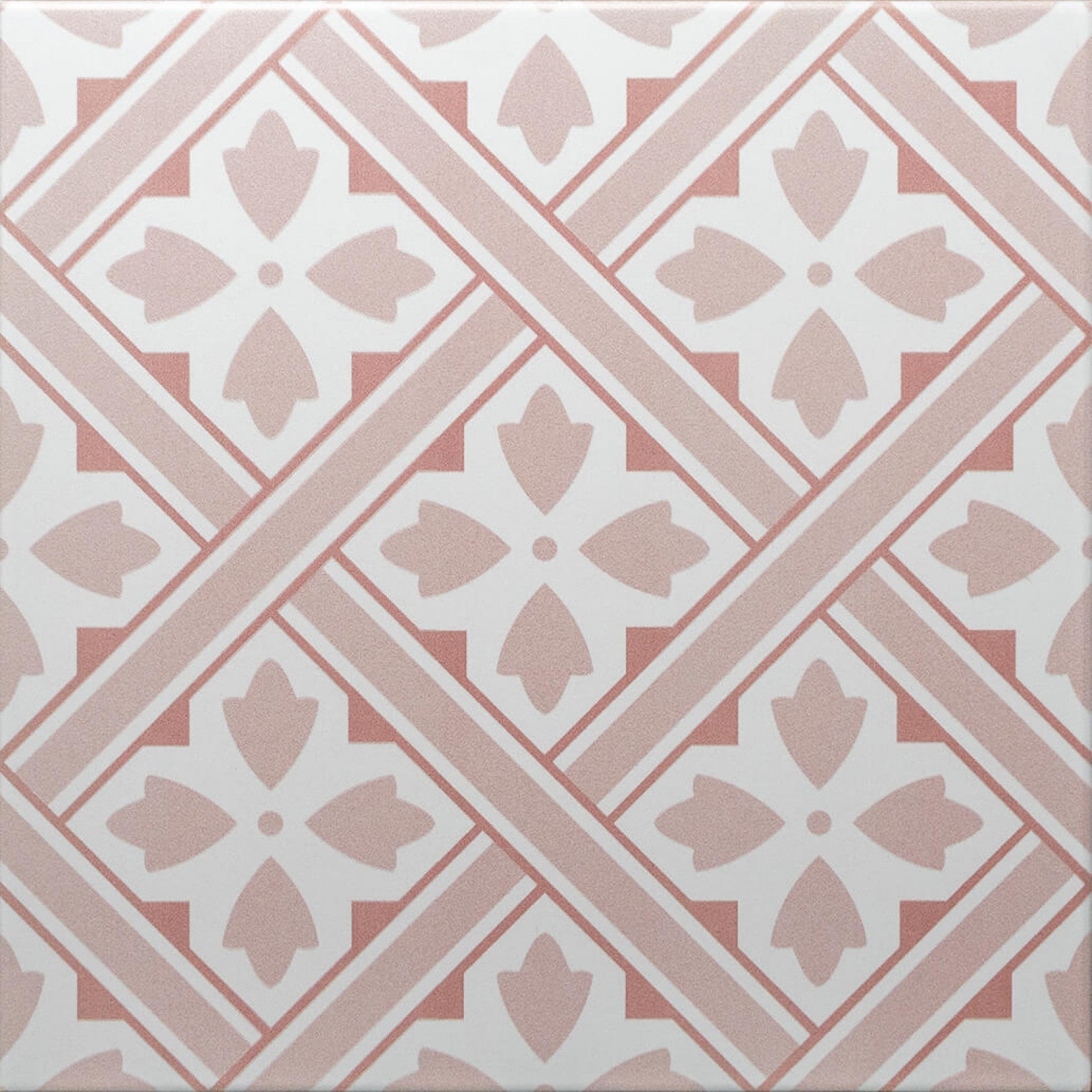 Durham Rose Patterned Porcelain Tile 33x33cm Matt