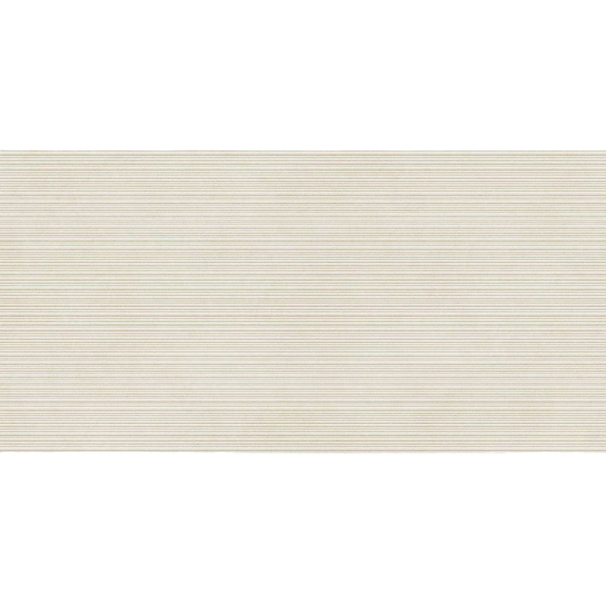 Nuances Bianco Fluted Decor Porcelain Tile 60x120cm Matt