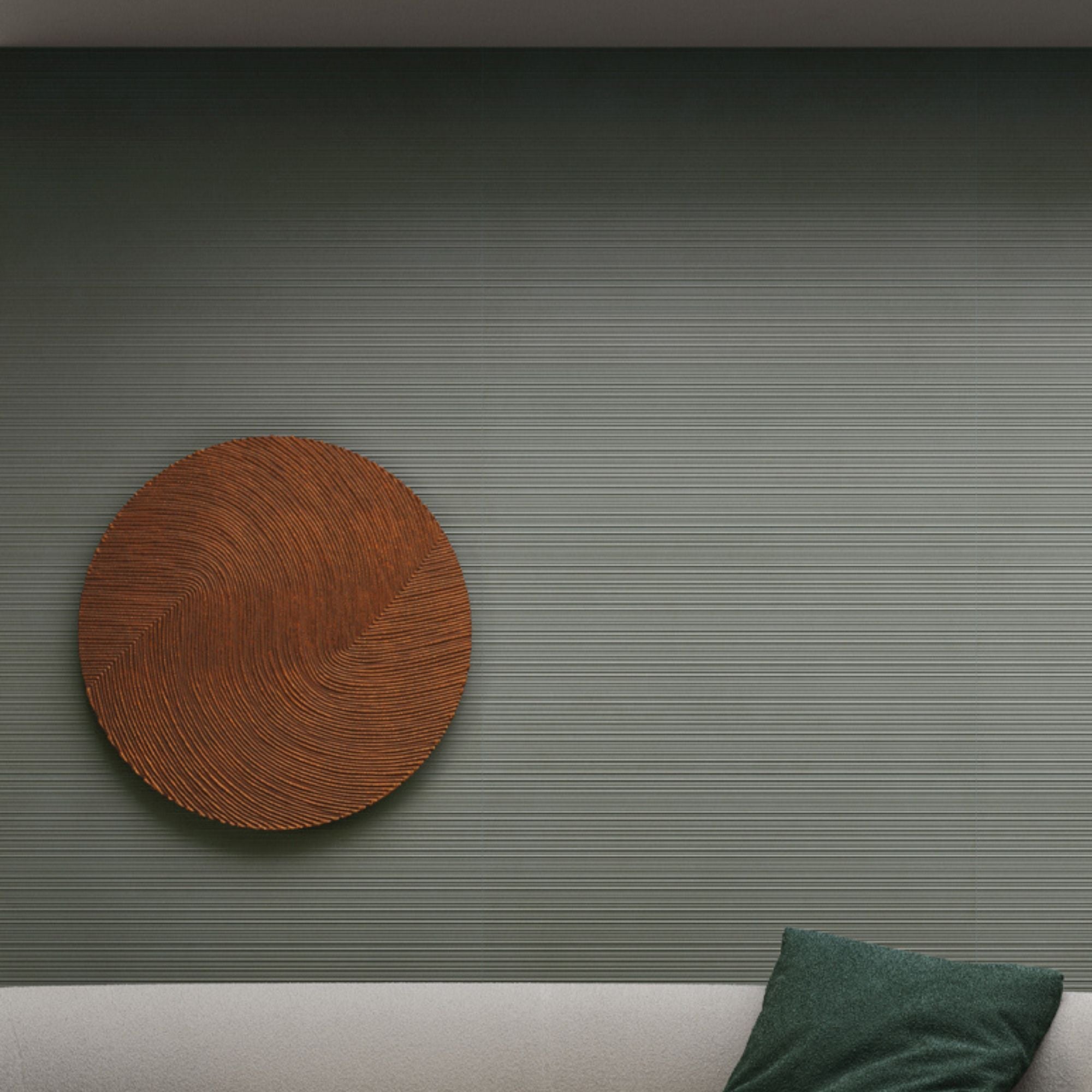 Nuances Salvia Fluted Decor Porcelain Tile 60x120cm Matt
