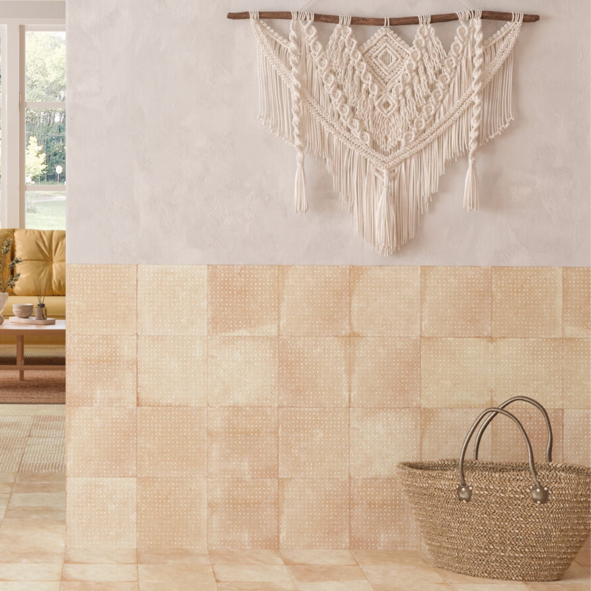 Harmony Pangea Sand Spot Porcelain Tile 22x22cm Matt