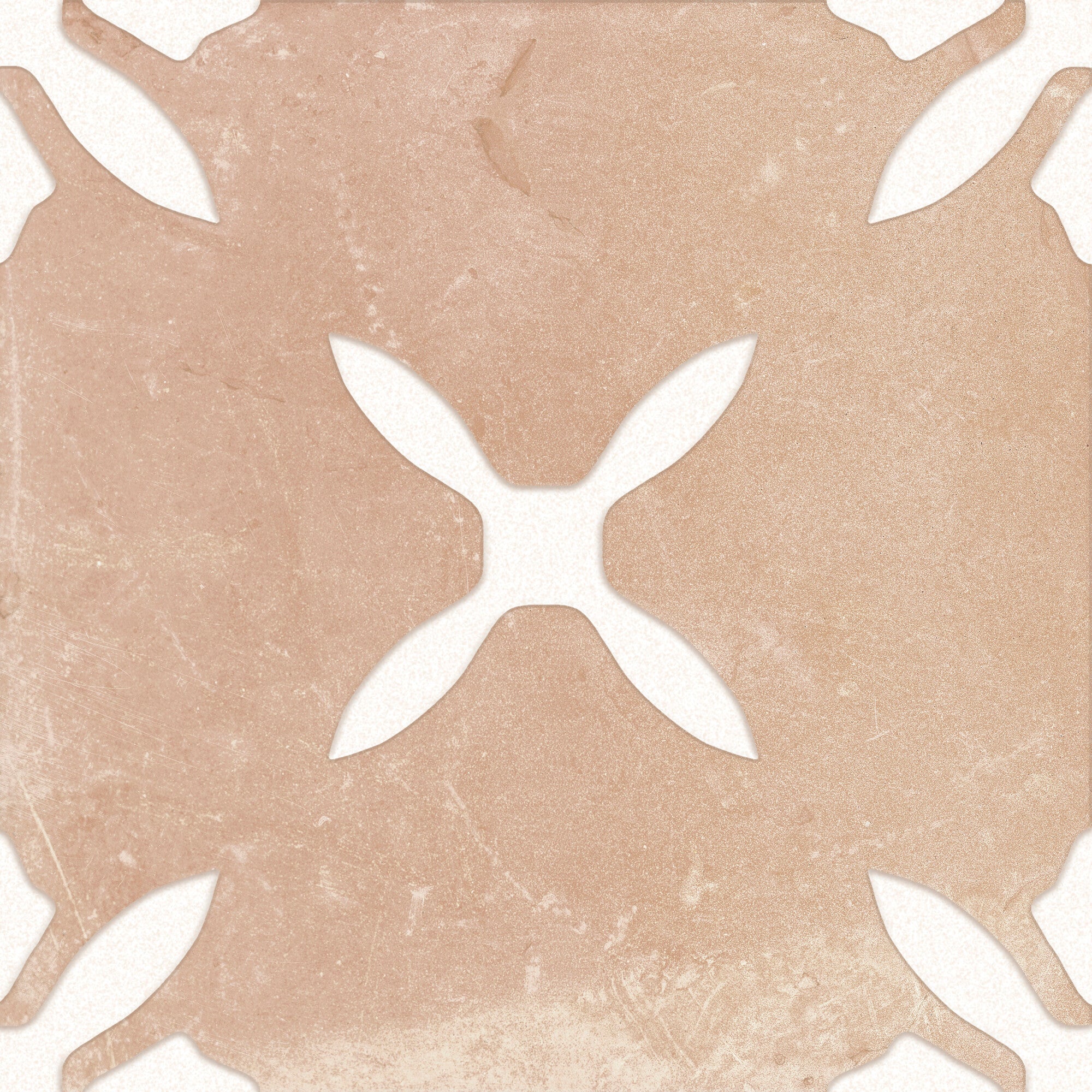 Harmony Pangea Sand Flower Pattern Porcelain Tile 22x22cm Matt