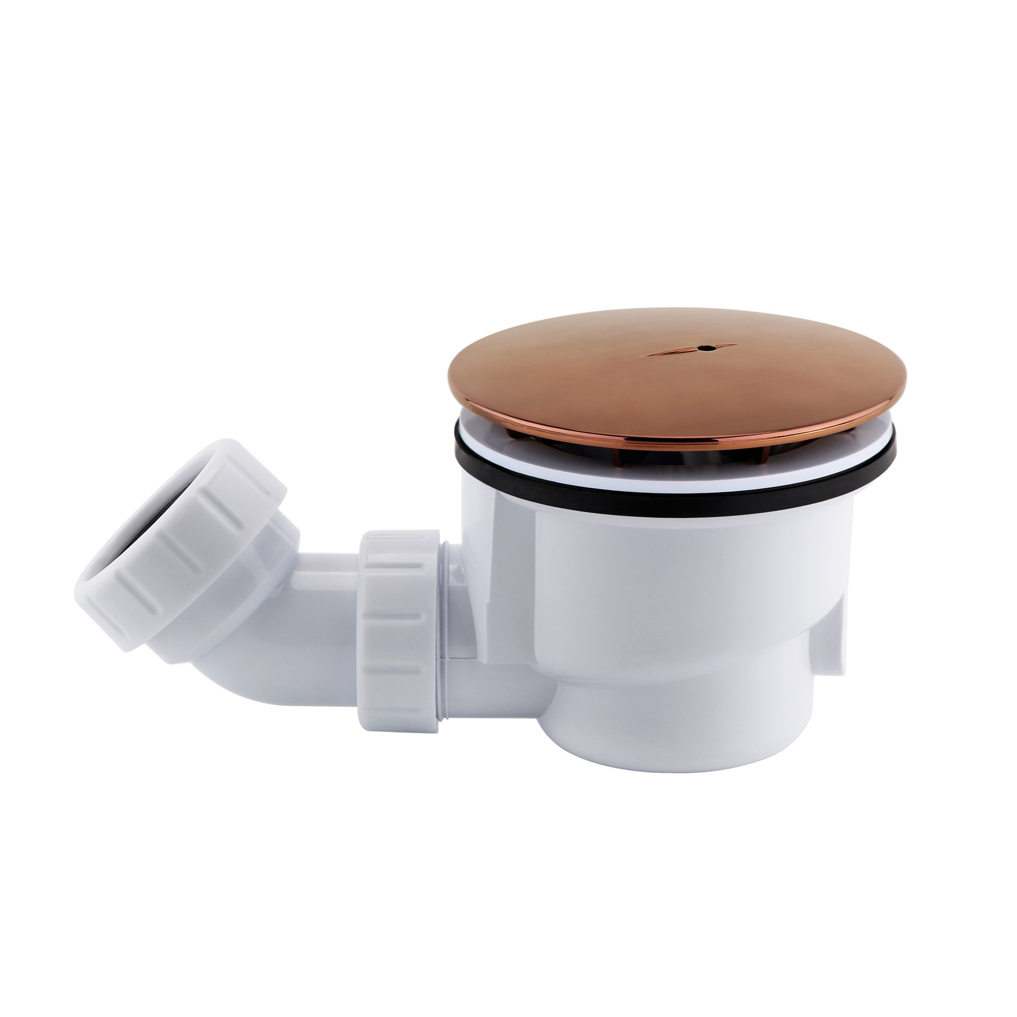 premium 90mm high flow shower waste brushed bronze