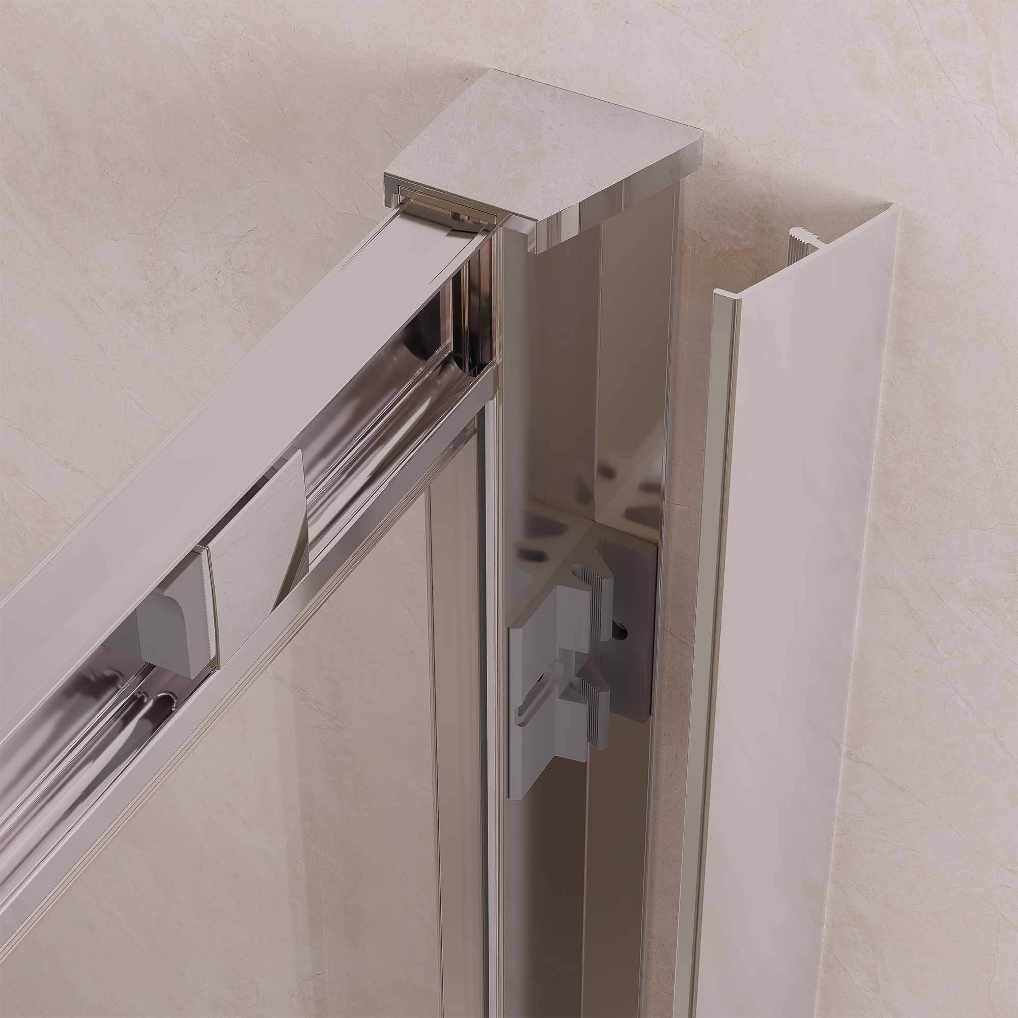 Profile Cover for Oslo Shower Door Chrome - Pair