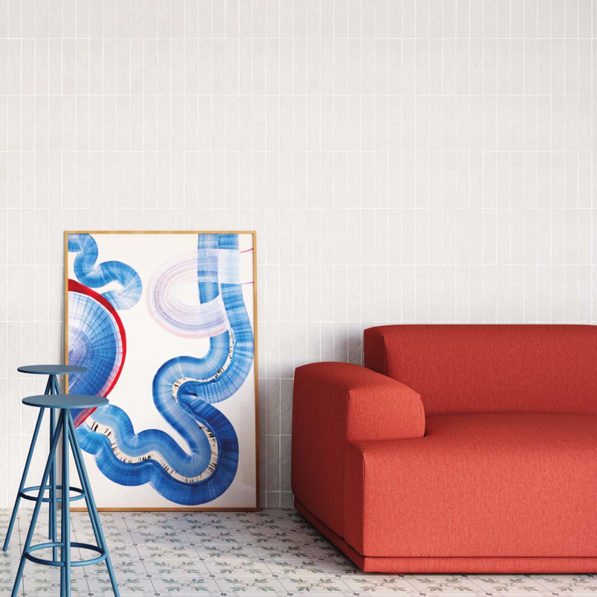 rabat silver wall porcelain-tile 6x24.6cm matt