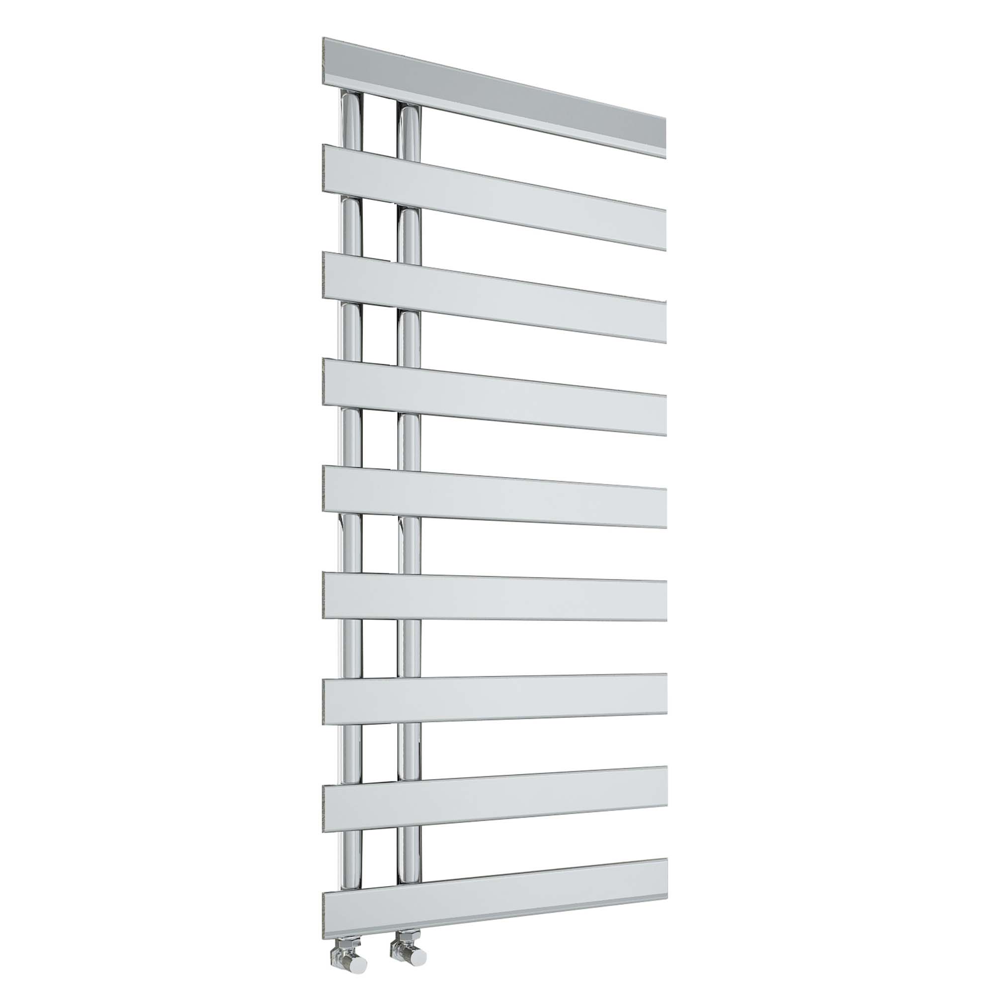 seville designer offset towel rail 1156x500mm chrome
