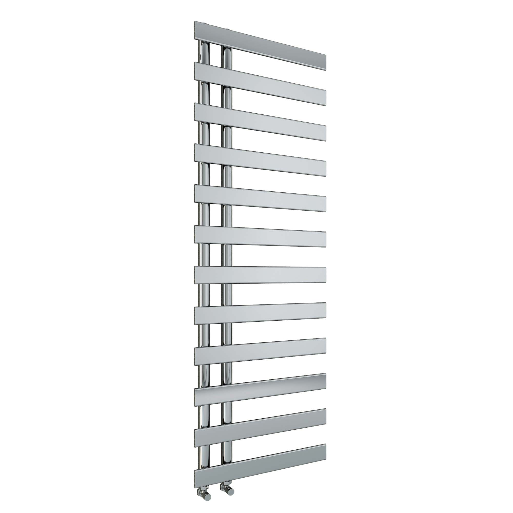 seville designer offset towel rail 1564x500mm chrome